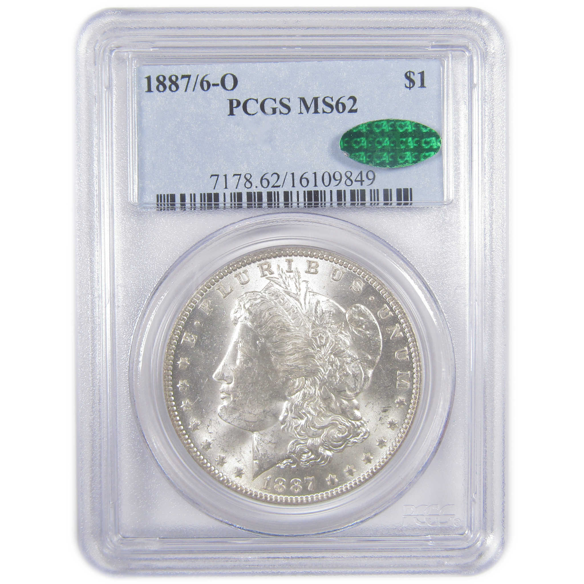 1887/6 O Morgan Dollar MS 62 PCGS CAC Silver Uncirculated SKU:I17163 - Morgan coin - Morgan silver dollar - Morgan silver dollar for sale - Profile Coins &amp; Collectibles