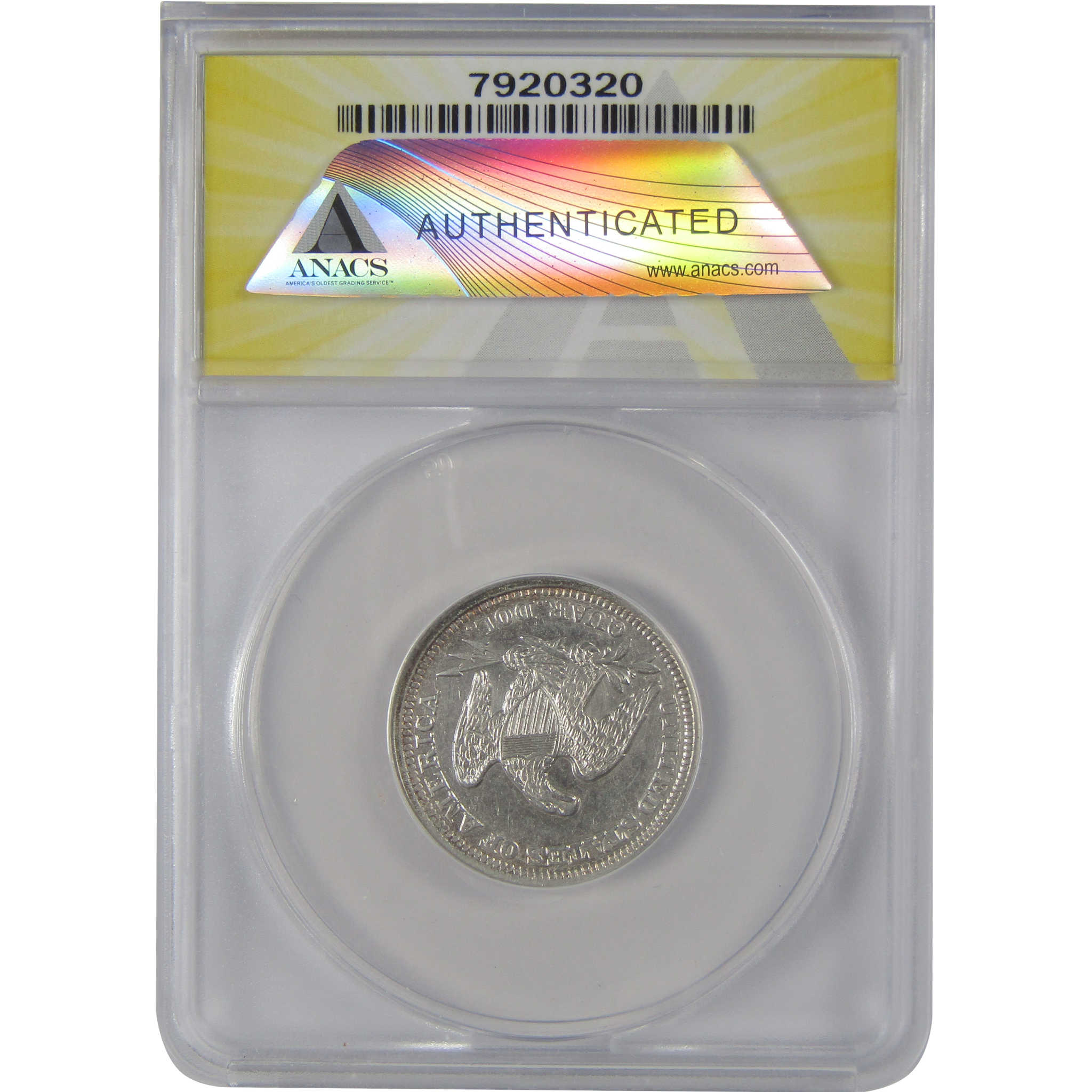 1857 Seated Liberty Quarter AU 53 Details ANACS Silver SKU:CP144