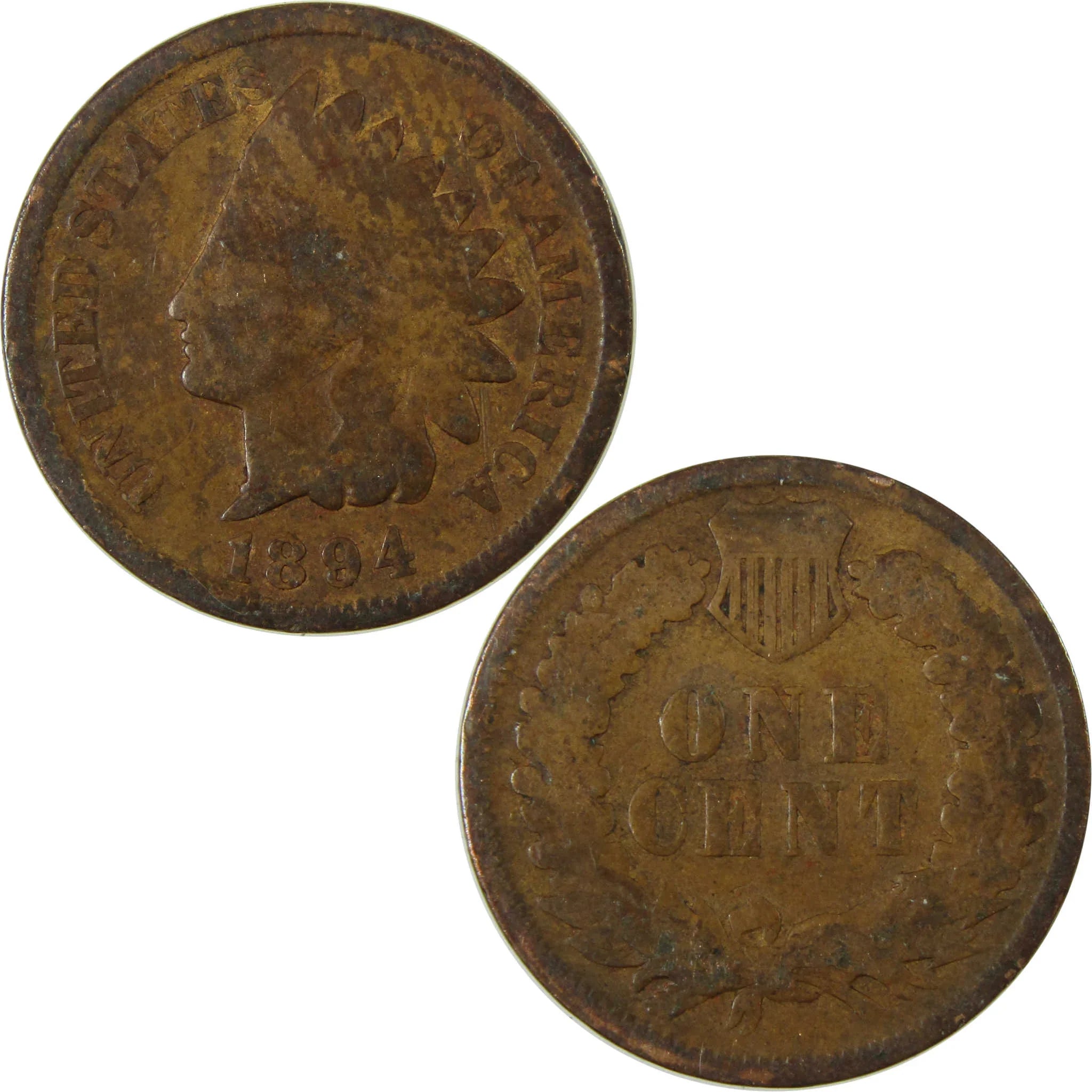 1894 Indian Head Cent G Good Penny 1c Coin Collectible SKU:I26542