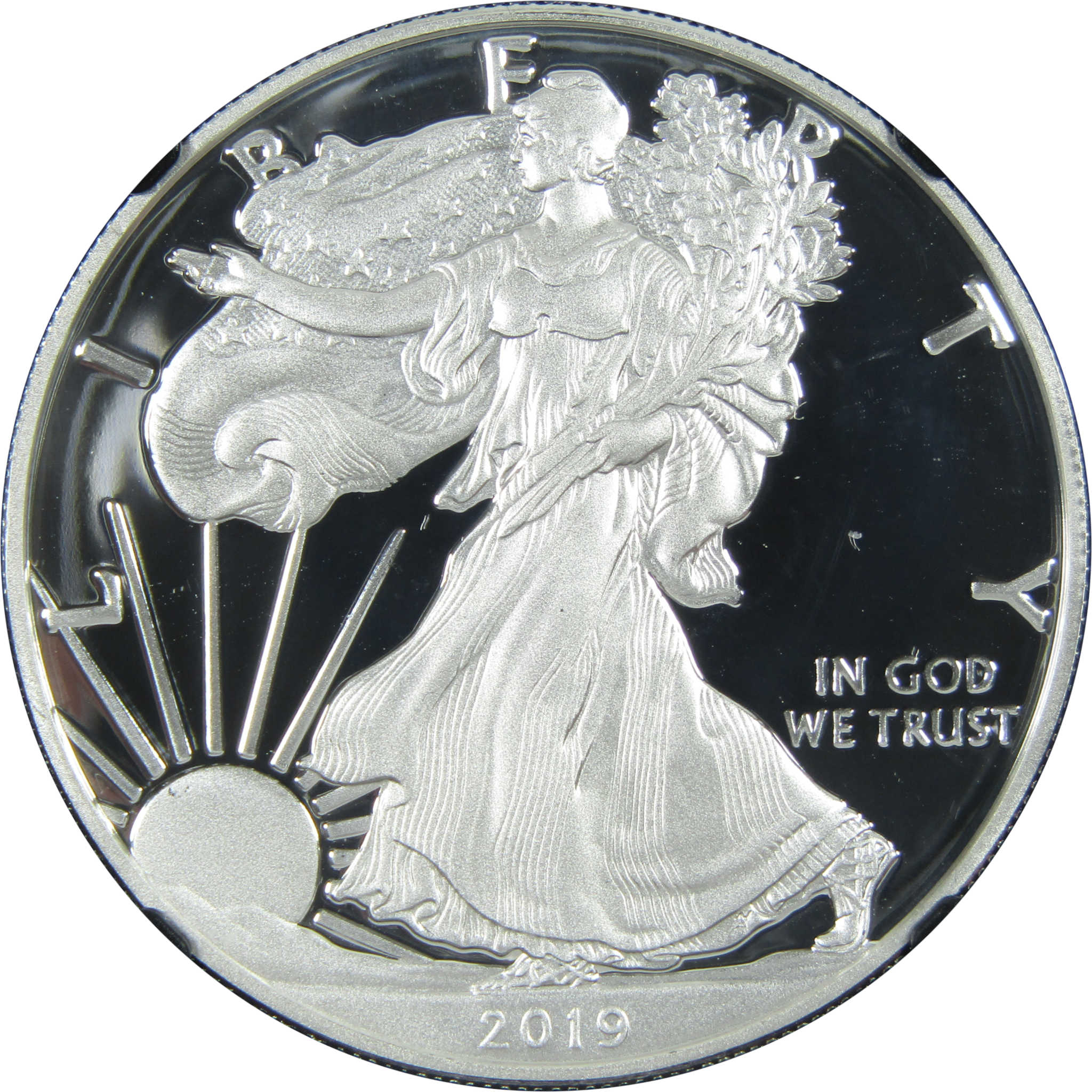 2019 S American Silver Eagle PF 70 UCAM First Day Moy SKU:CPC7850