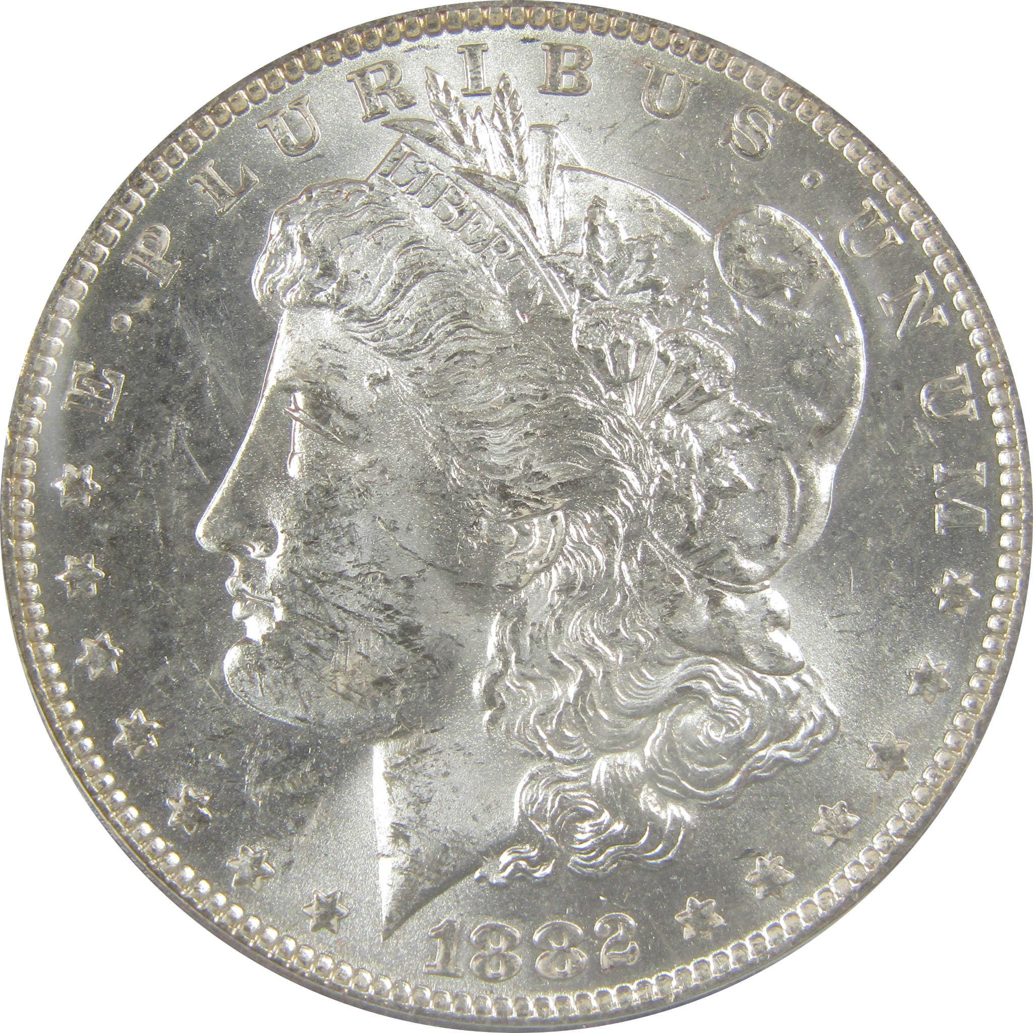 1882 O/S VAM-4 Recessed Top 100 Morgan Dollar MS 62 ANACS SKU:I21951 - Morgan coin - Morgan silver dollar - Morgan silver dollar for sale - Profile Coins &amp; Collectibles