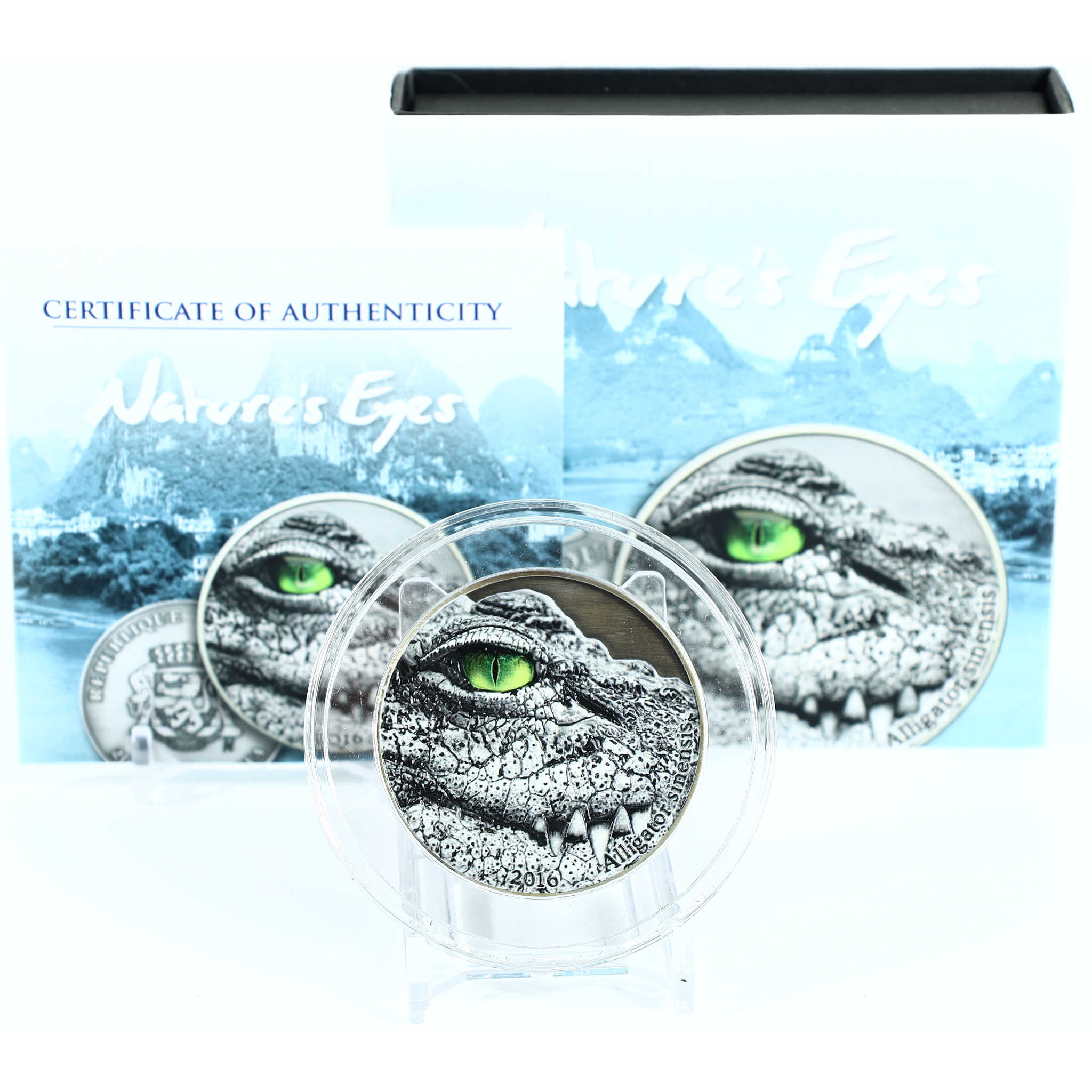 2016 Alligator Sinensis 2000 Franc 2 oz Silver Bullion SKU:CPC8996