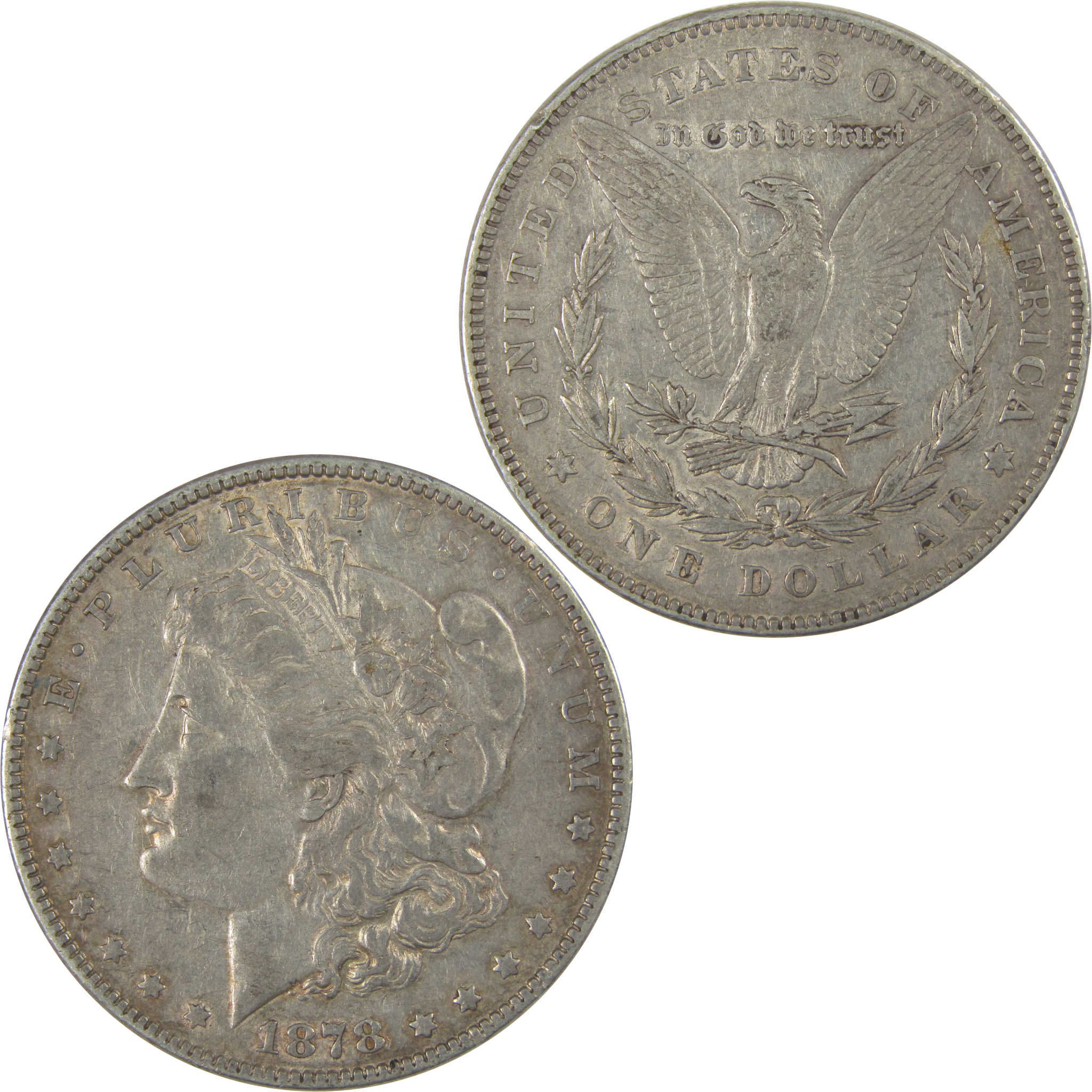 1878 7TF Rev 78 Morgan Dollar XF EF Extremely Fine Silver SKU:CPC1068 - Morgan coin - Morgan silver dollar - Morgan silver dollar for sale - Profile Coins &amp; Collectibles