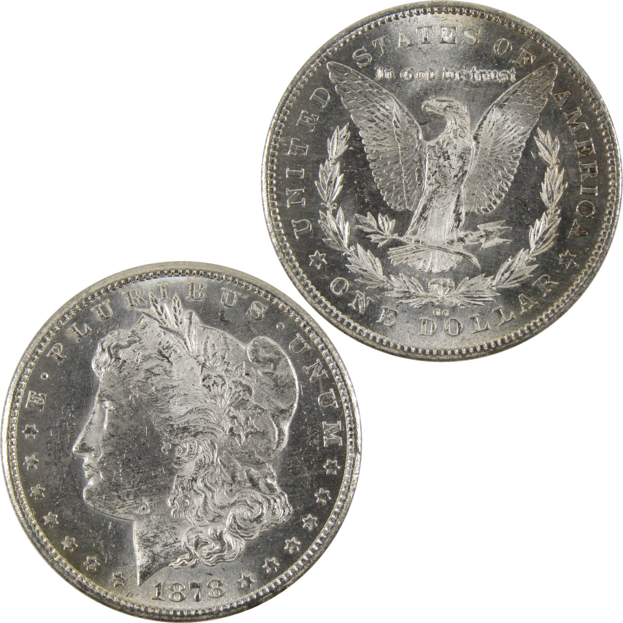 1878 CC Morgan Dollar Uncirculated Details 90% Silver $1 SKU:I8544 - Morgan coin - Morgan silver dollar - Morgan silver dollar for sale - Profile Coins &amp; Collectibles