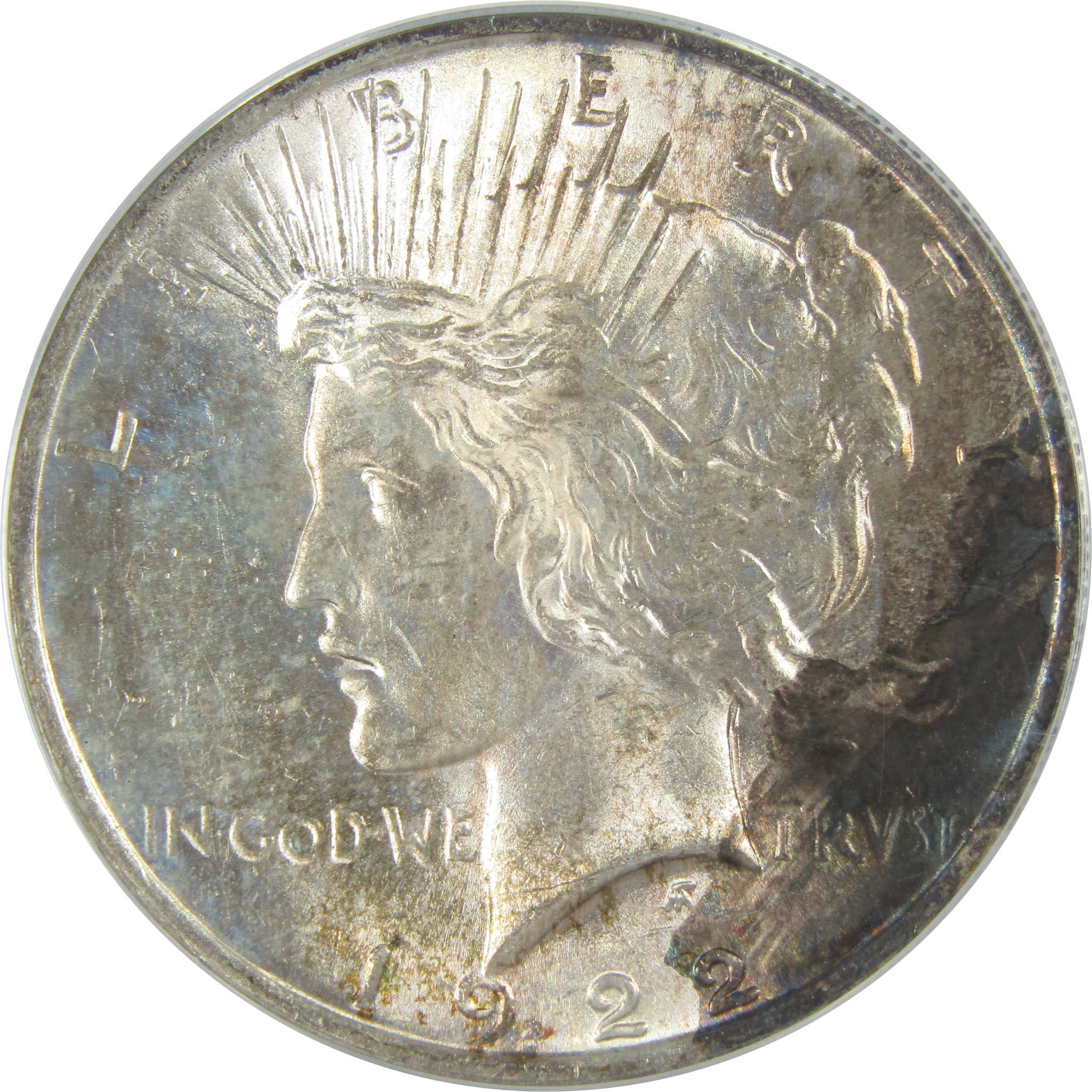 1922 VAM-18 DDR Peace Dollar MS 62 ANACS Silver $1 Coin SKU:I16404