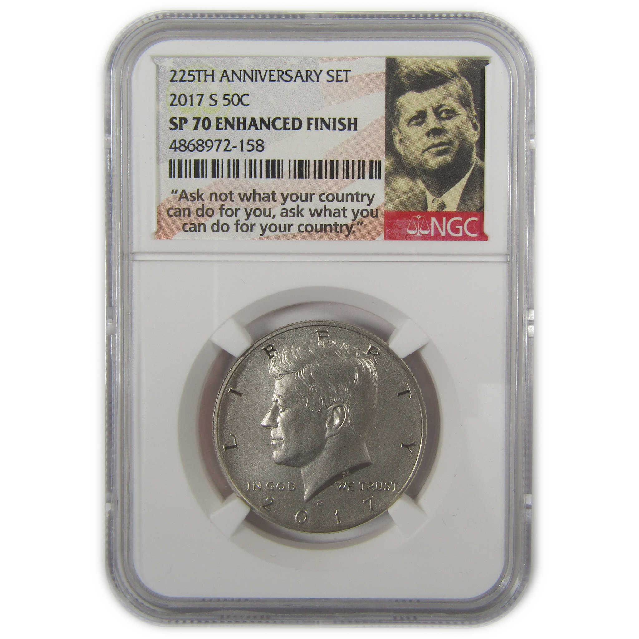 2017 S Kennedy Half Dollar SP 70 NGC Enhanced Uncirculated SKU:CPC0655