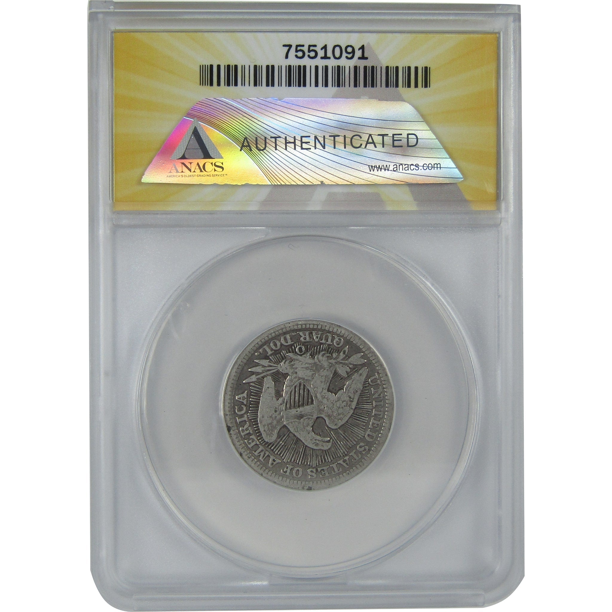 1853 O Seated Liberty Quarter F 15 Details ANACS Silver 25c SKU:I16154