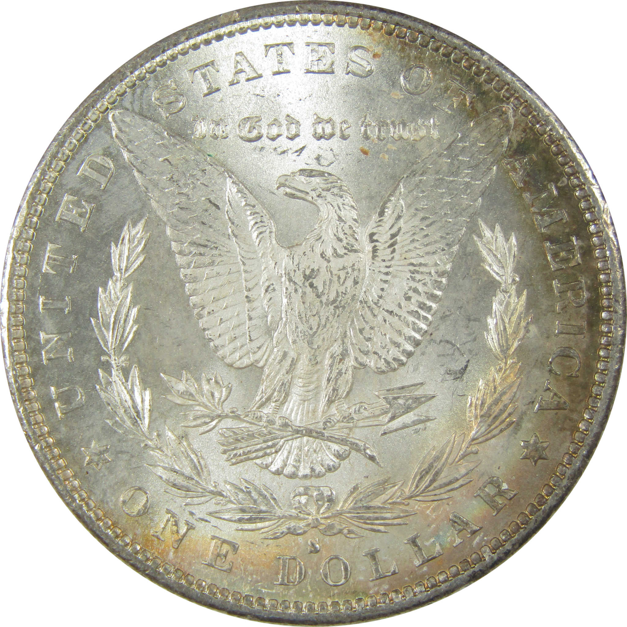 1879 S Morgan Dollar Uncirculated Mint State Silver Toned SKU:I23803