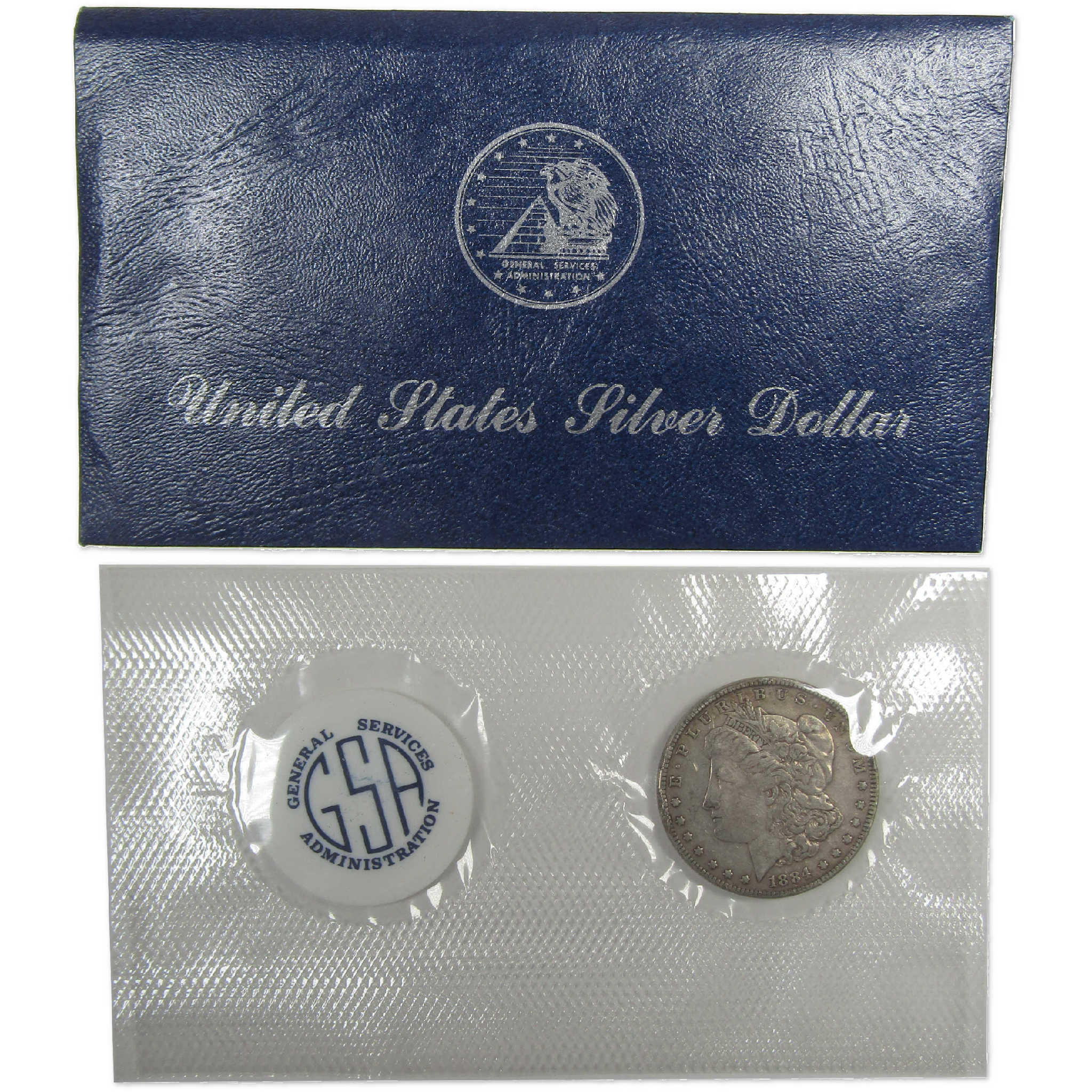 1884 GSA Morgan Dollar VF Very Fine Silver OGP Soft Pack SKU:CPC0964 - Morgan coin - Morgan silver dollar - Morgan silver dollar for sale - Profile Coins &amp; Collectibles