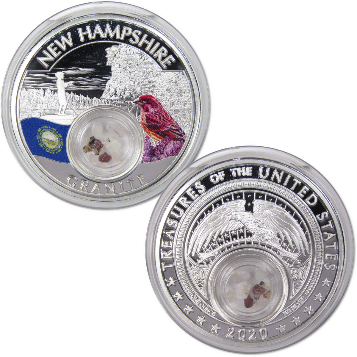 2020 $10 Native American Mesa Grande New Hampshire Granite 1 oz Silver