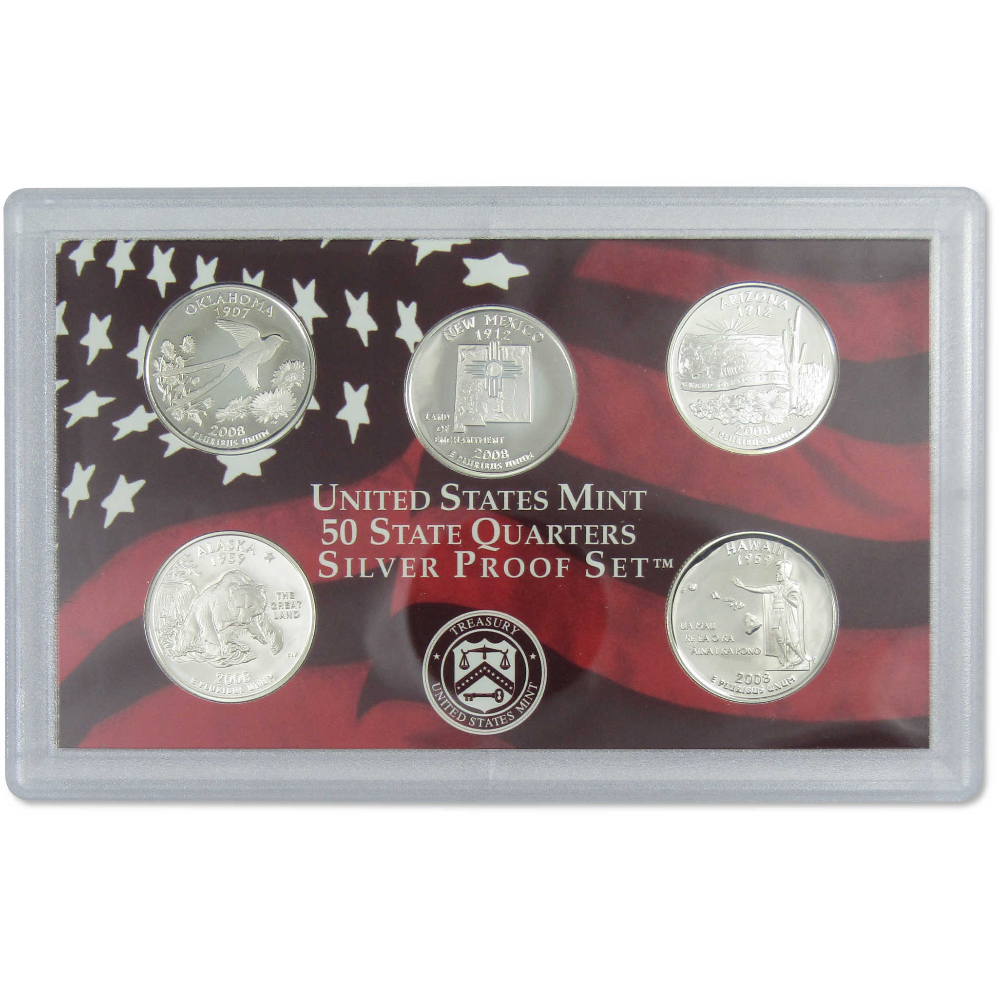 2008 Silver Proof Set U.S. Mint Original Government Packaging OGP COA