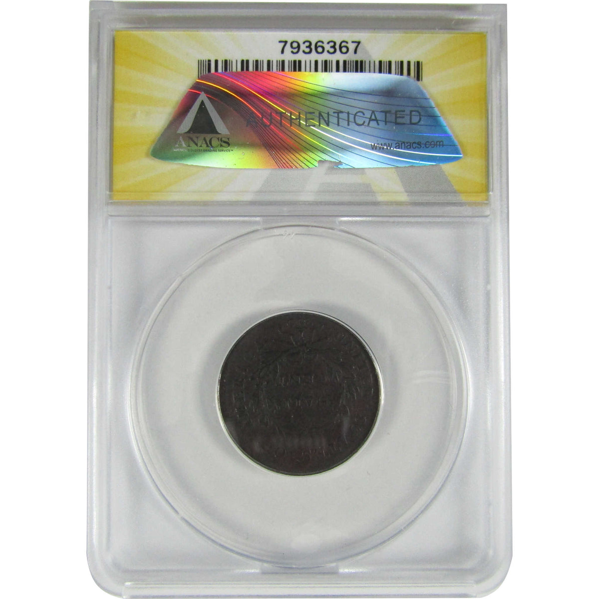 1800 C-1 Draped Bust Copper Half Cent F 12 Details ANACS SKU:I28566