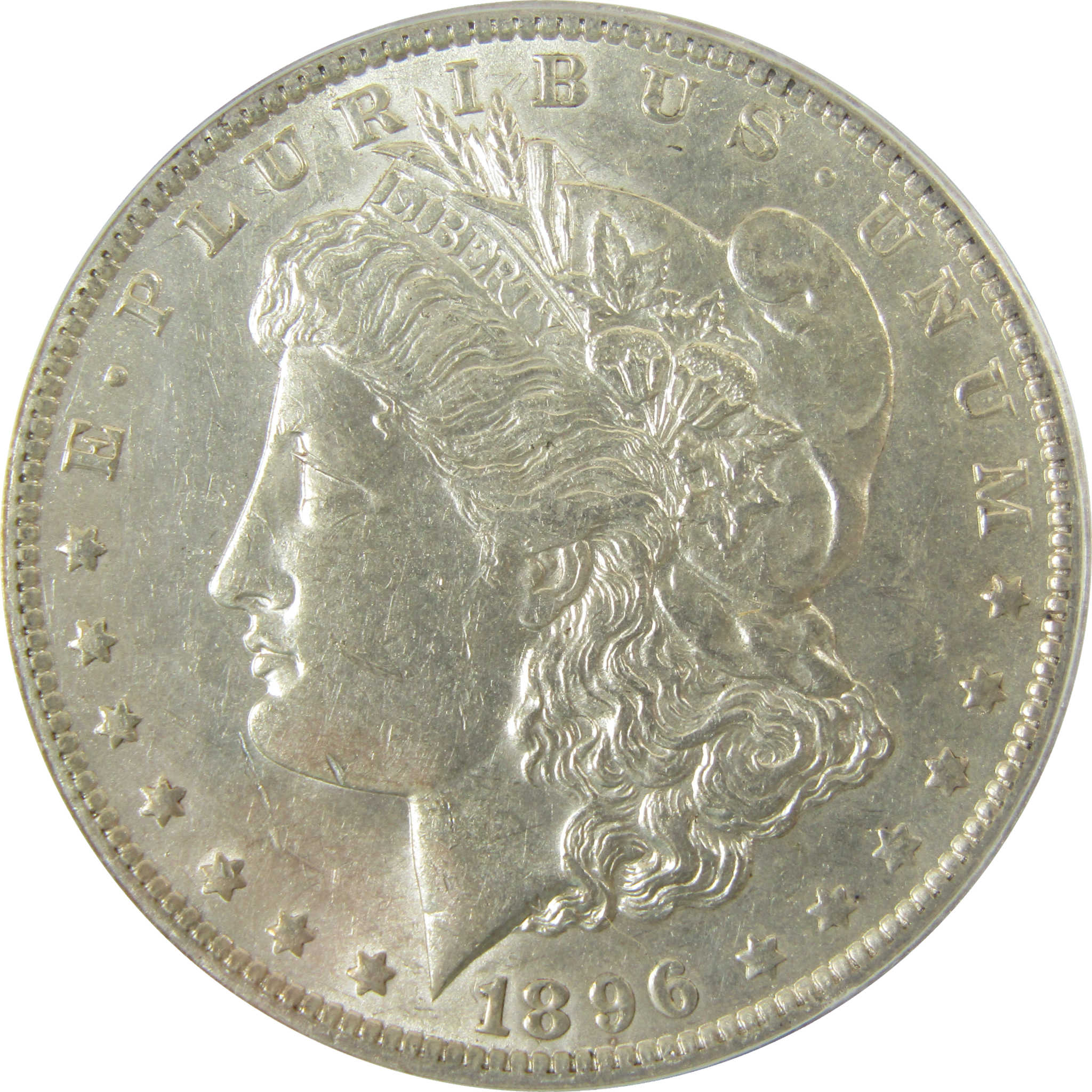 1896 O Morgan Silver Dollar AU 55 Details ANACS $1 Coin SKU:I28465