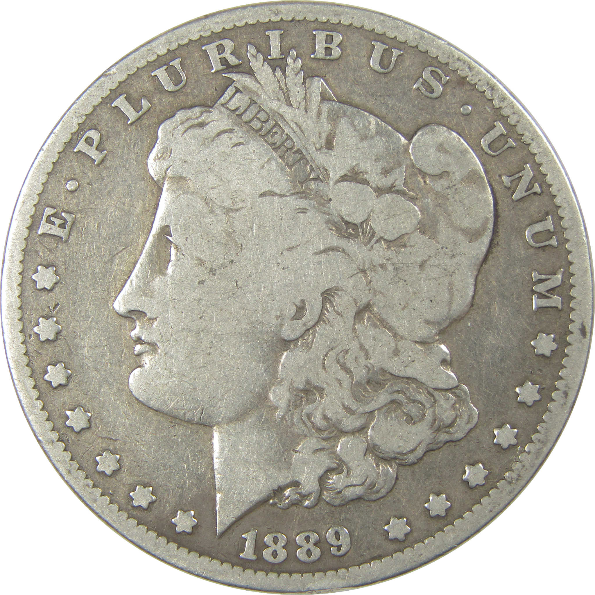 1889 CC Morgan Dollar VG Very Good Silver $1 Coin SKU:I20589 - Morgan coin - Morgan silver dollar - Morgan silver dollar for sale - Profile Coins &amp; Collectibles