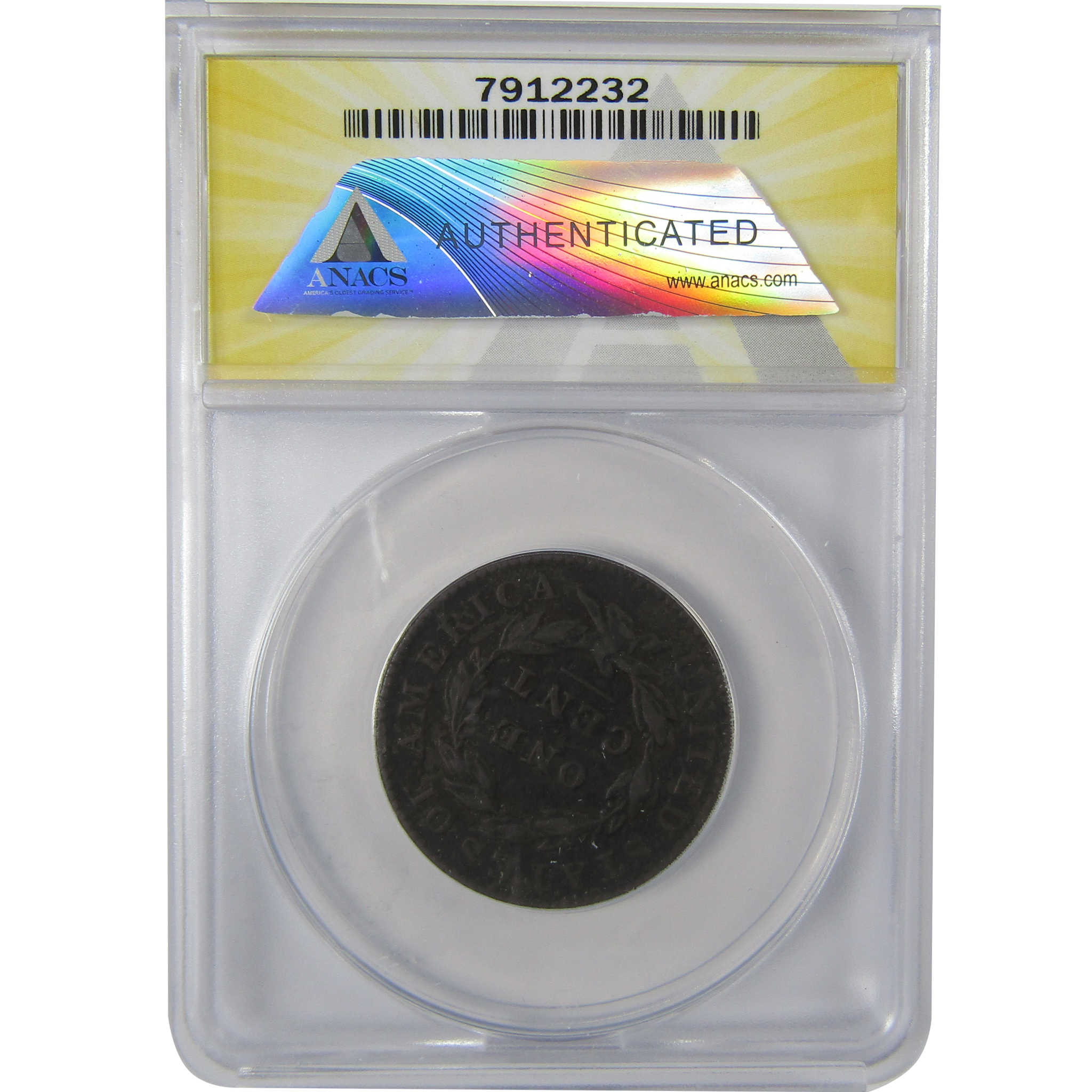 1833 Coronet Head Large Cent EF 40 Details ANACS Copper SKU:CPC1142