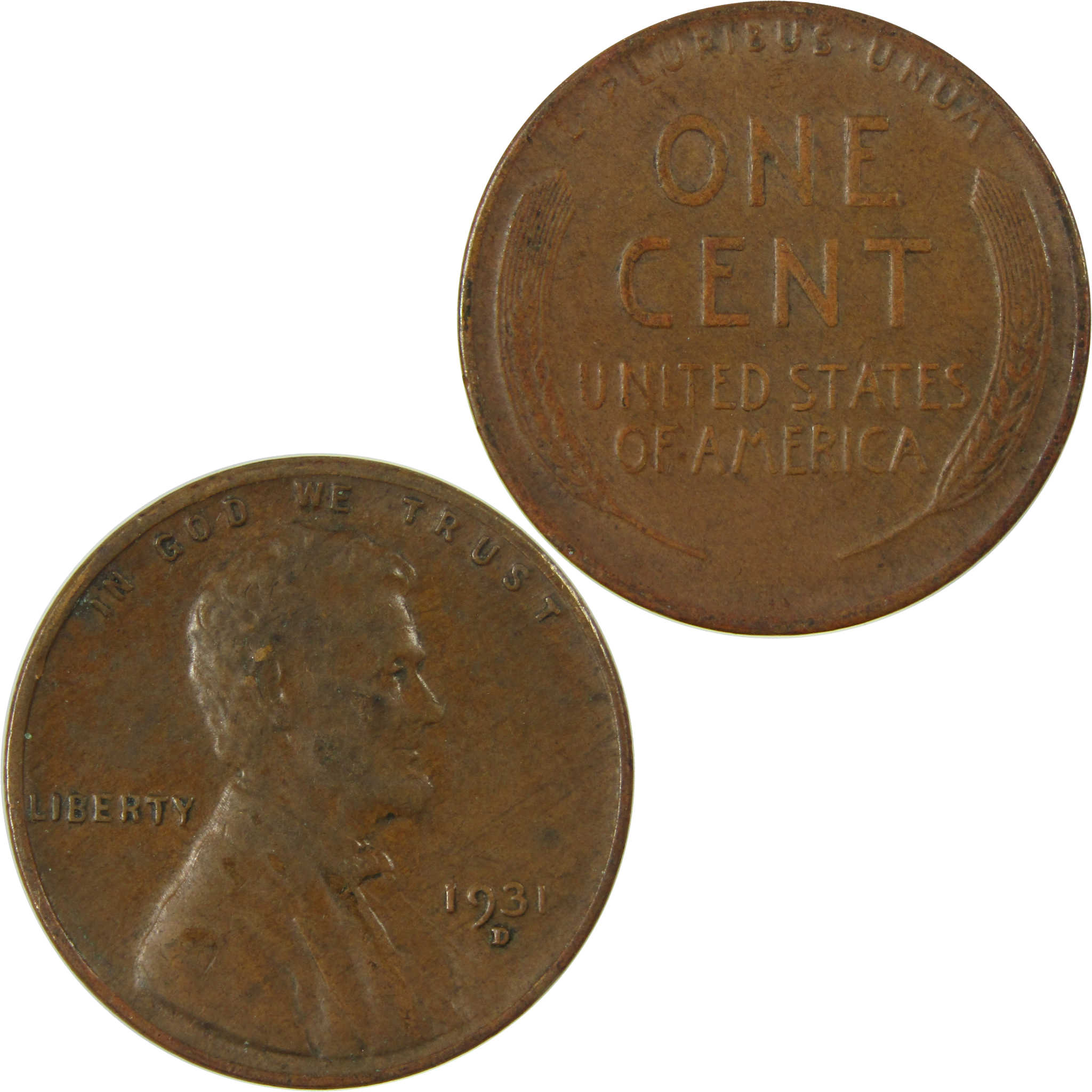 1931 D Lincoln Wheat Cent VF Very Fine Penny 1c Coin SKU:I27310