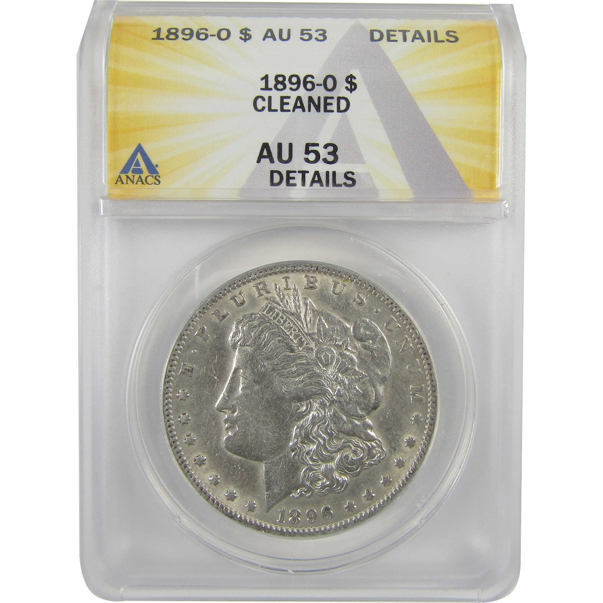 1896 O Morgan Dollar AU 53 Details ANACS Silver $1 Coin SKU:I18985 - Morgan coin - Morgan silver dollar - Morgan silver dollar for sale - Profile Coins &amp; Collectibles