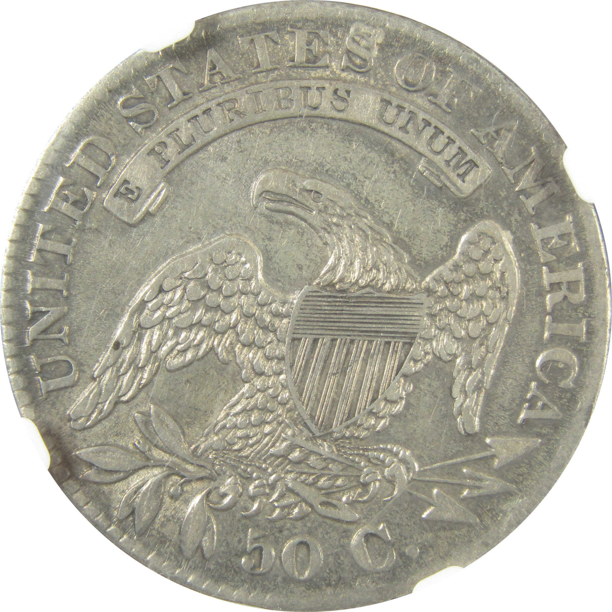 1833 Capped Bust Silver Half Dollar AU 55 NGC 50c Coin SKU:CP1654