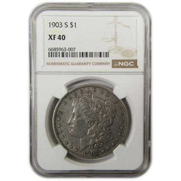 1903 S Morgan Silver Dollar XF 40 NGC $1 Coin Collectible SKU:I23404