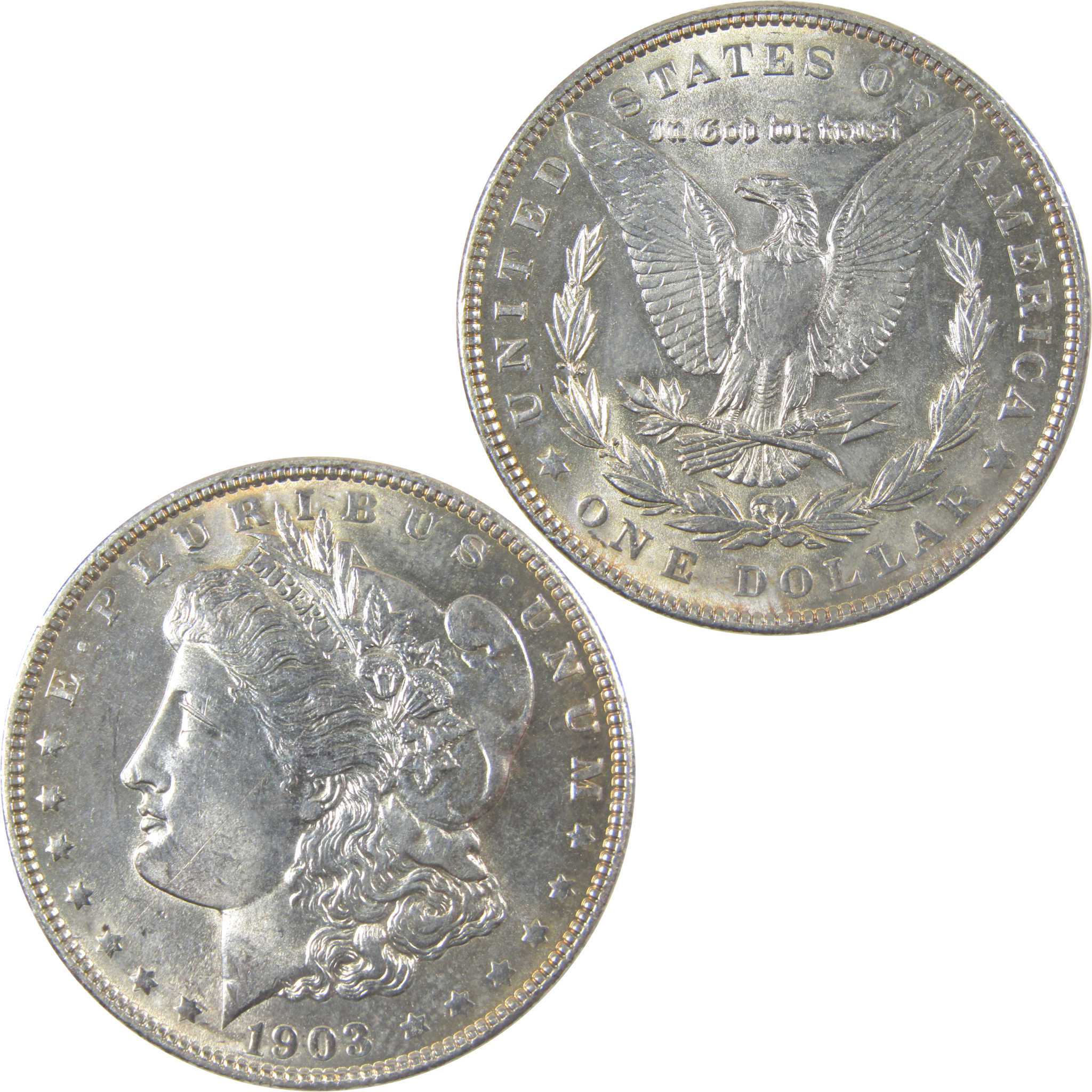 1903 Morgan Silver Dollar Uncirculated Mint State $1 Coin SKU:I24654