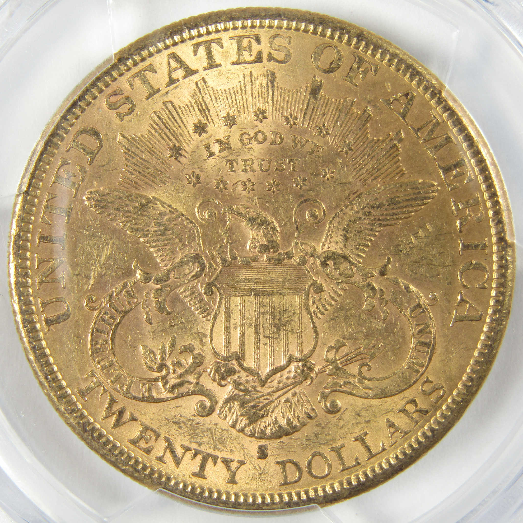 1877 S Liberty Head Gold $20 Double Eagle MS 61 PCGS Uncirculated Coin