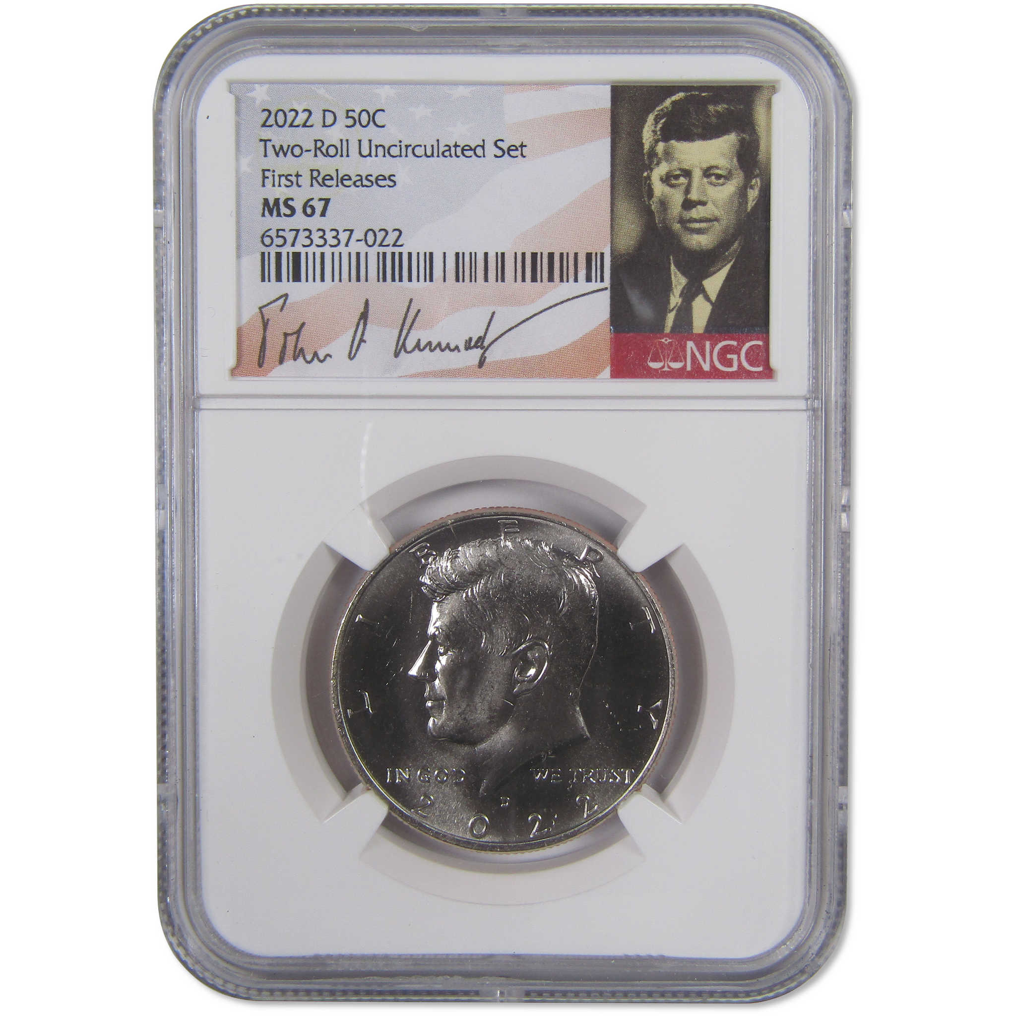 2022 D Kennedy Half Dollar MS 67 NGC Clad First Releases SKU:CPC9774