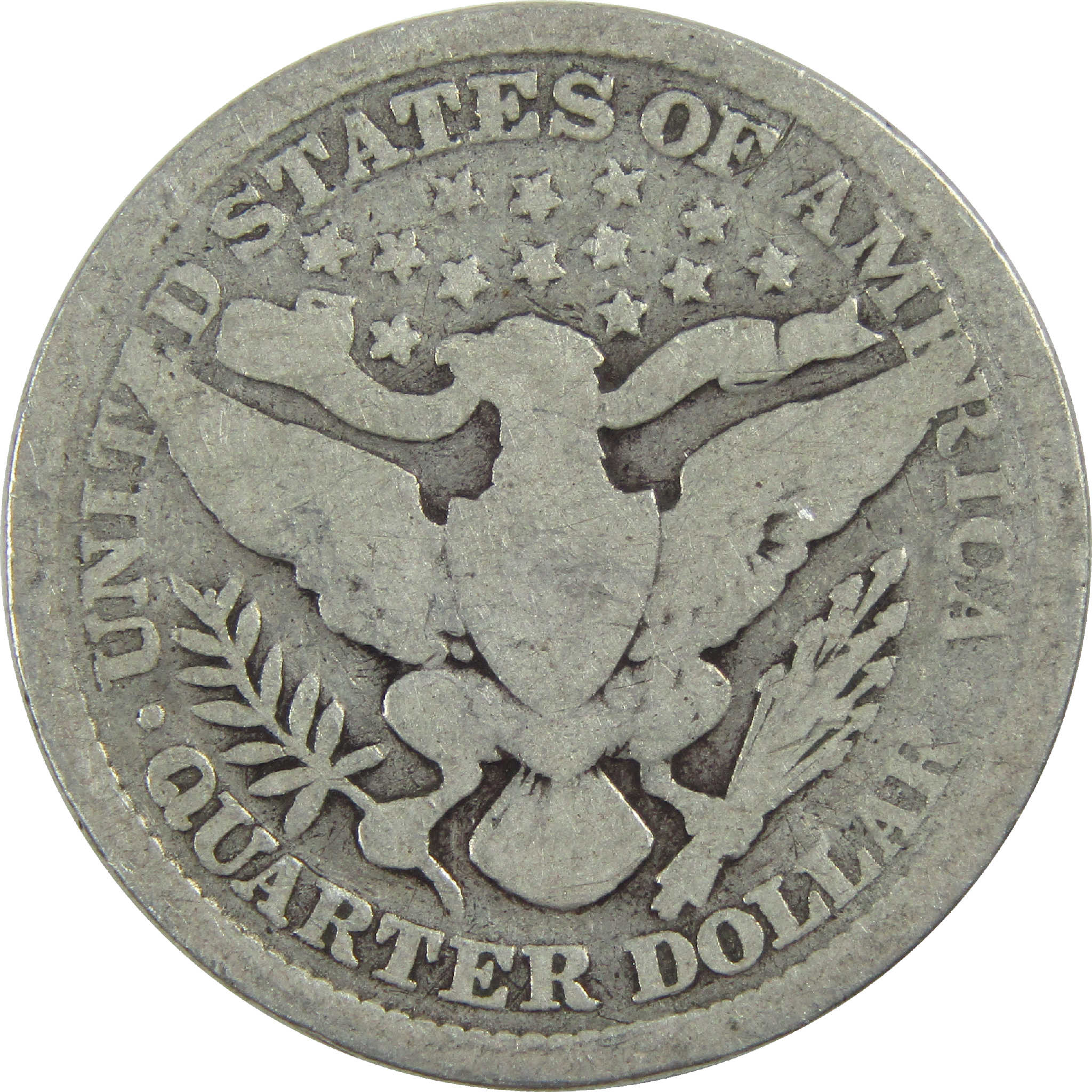 1899 Barber Quarter G Good Silver 25c Coin SKU:I13143