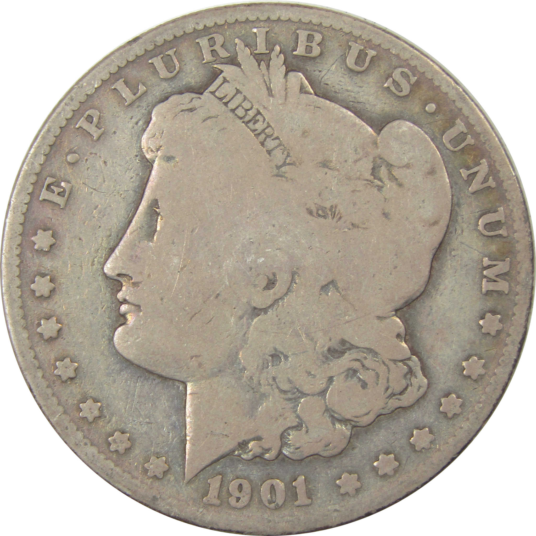 1901 S Morgan Dollar VG Very Good Details Silver $1 Coin SKU:CPC8914 - Morgan coin - Morgan silver dollar - Morgan silver dollar for sale - Profile Coins &amp; Collectibles