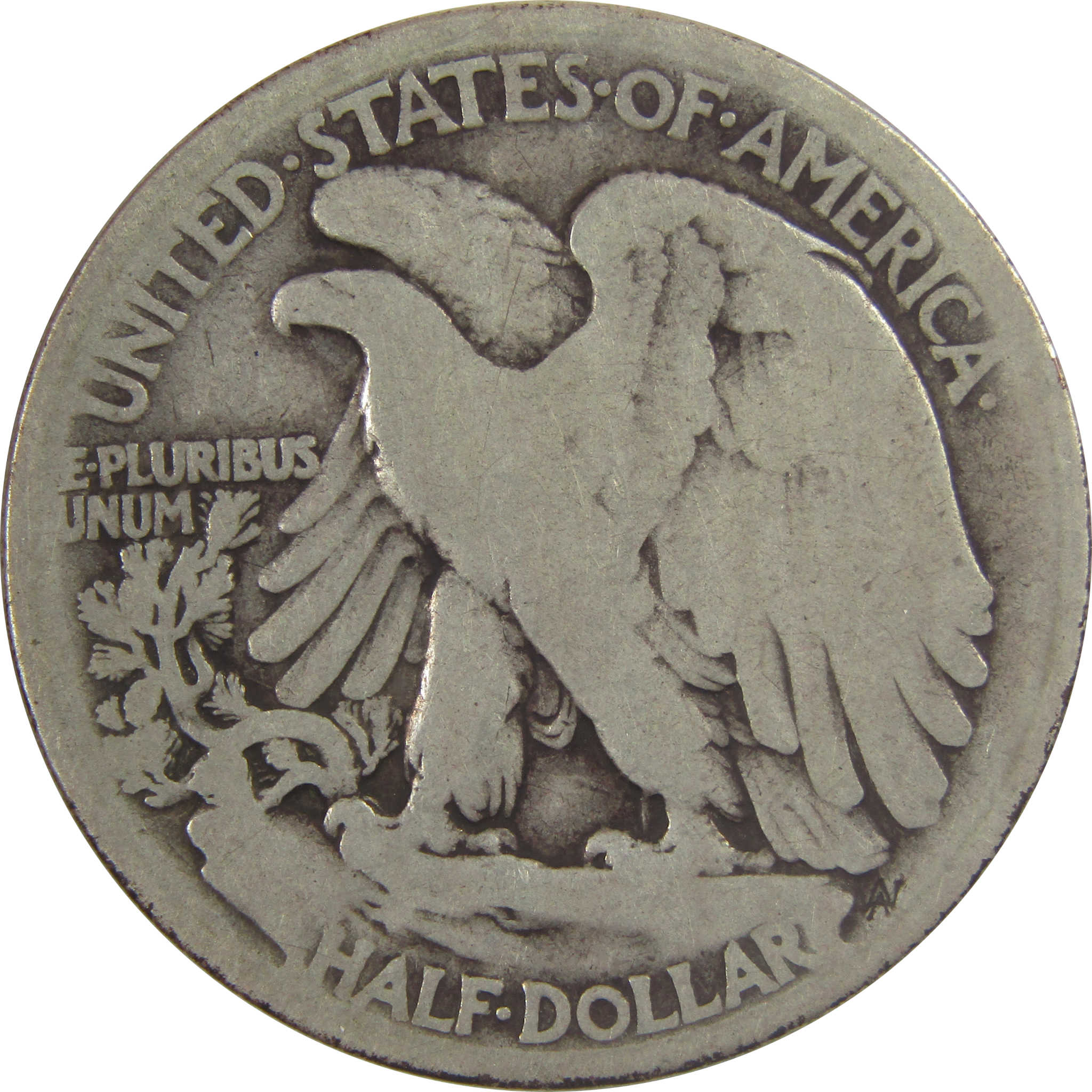 1916 S Liberty Walking Silver Half Dollar G Good 50c Coin SKU:I24608