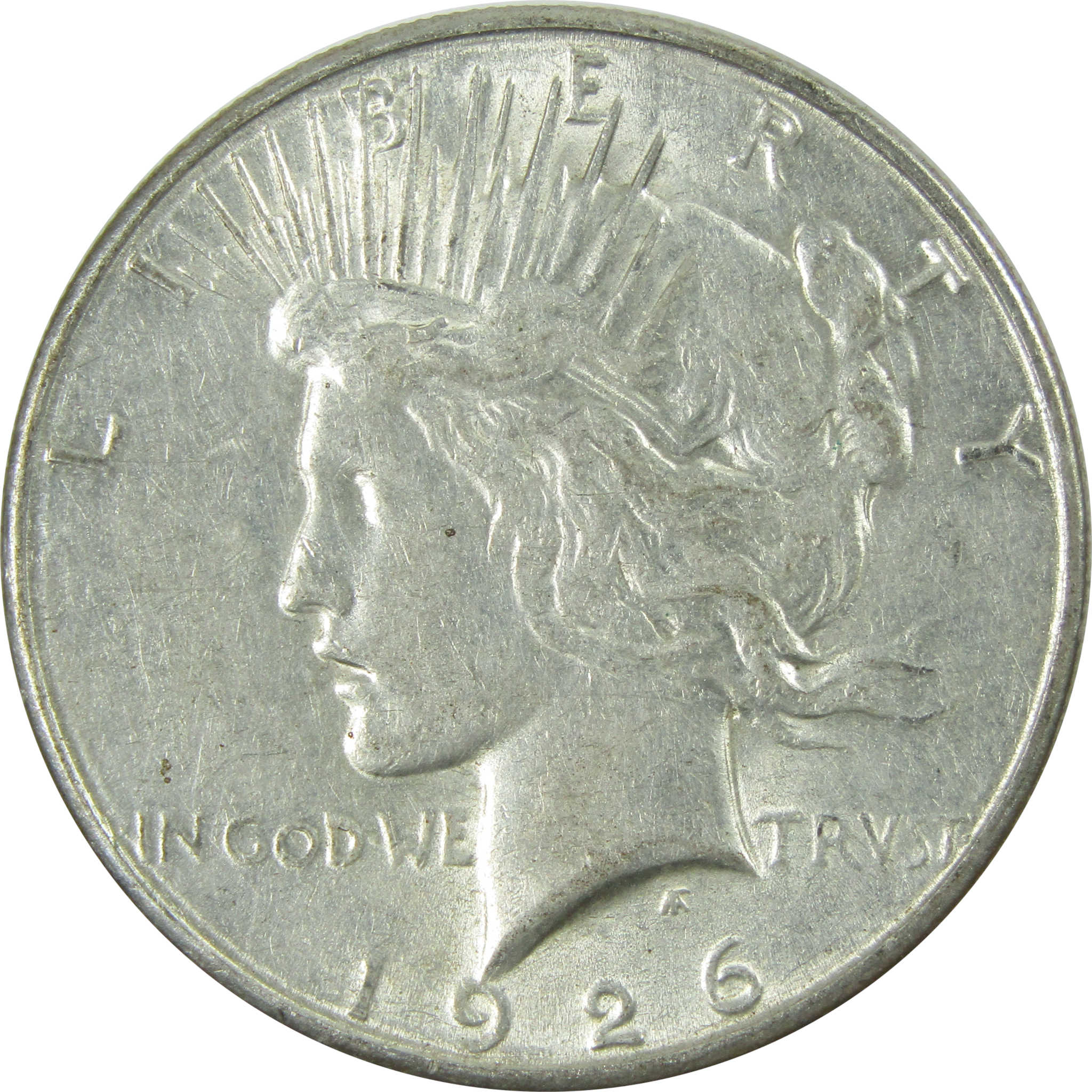 1926 S Peace Dollar AU About Uncirculated Silver $1 Coin SKU:I13694