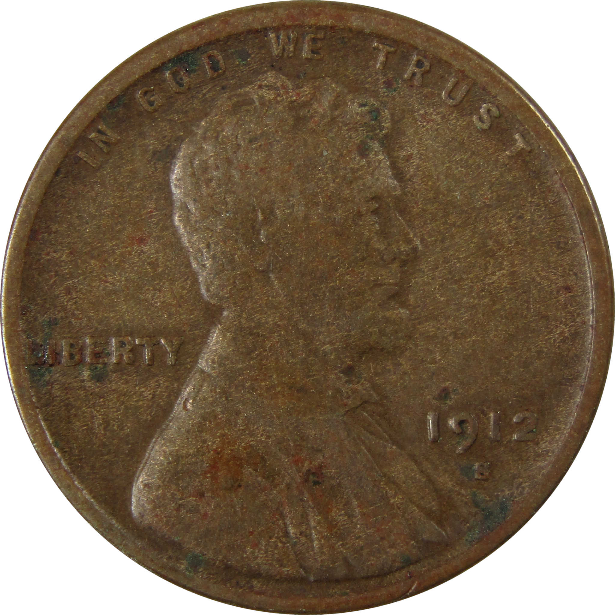 1912 S Lincoln Wheat Cent VF Very Fine Details Penny SKU:I26366