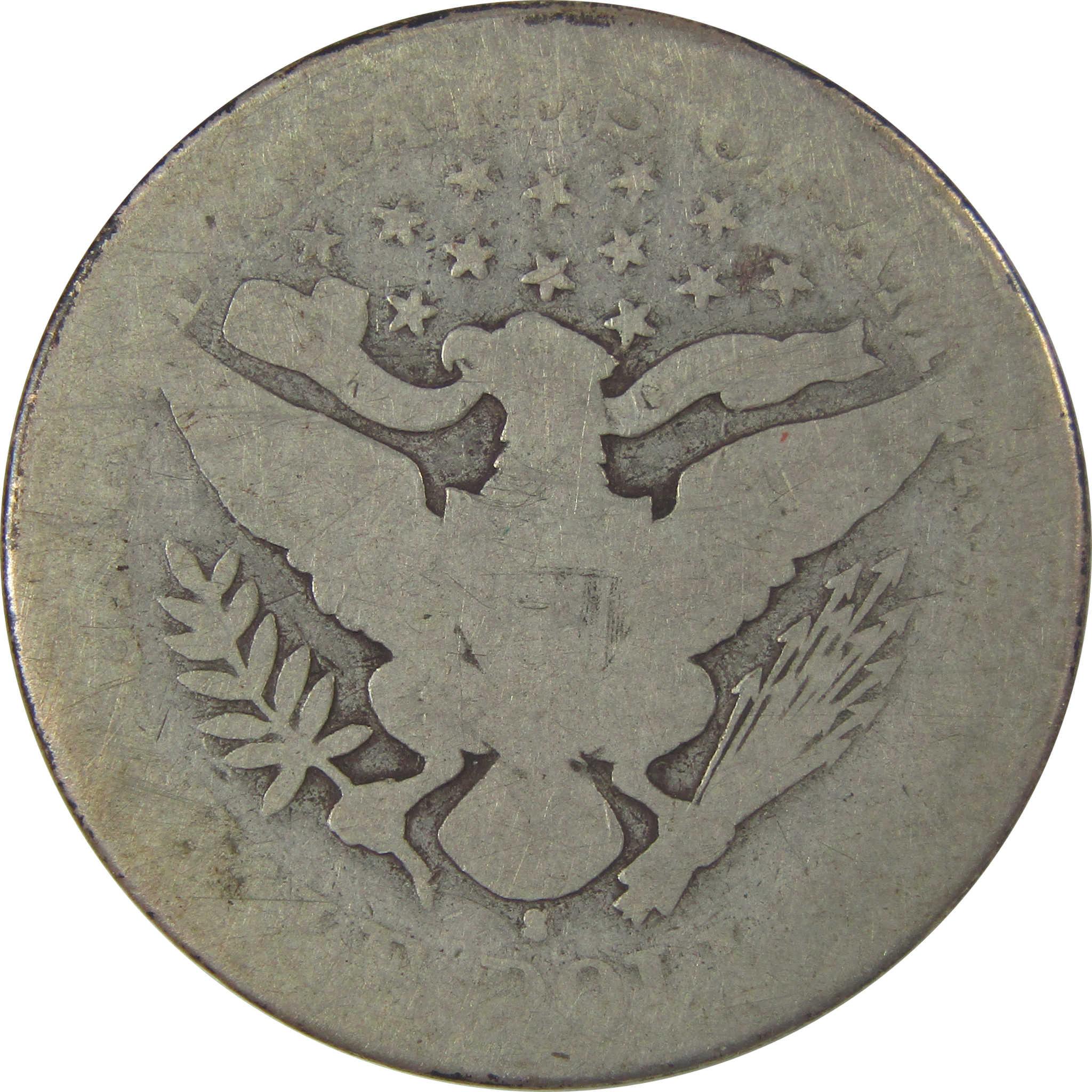 1893 S Barber Silver Half Dollar AG About Good 50c Coin SKU:I25305