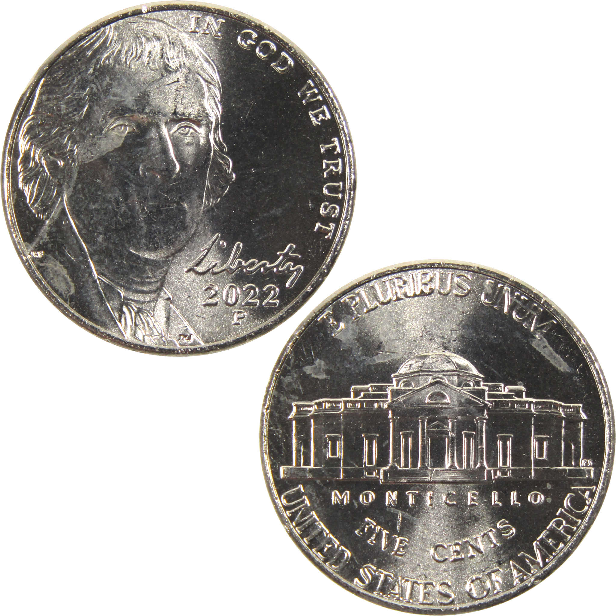 2022 P Jefferson Nickel BU Uncirculated 5c Coin
