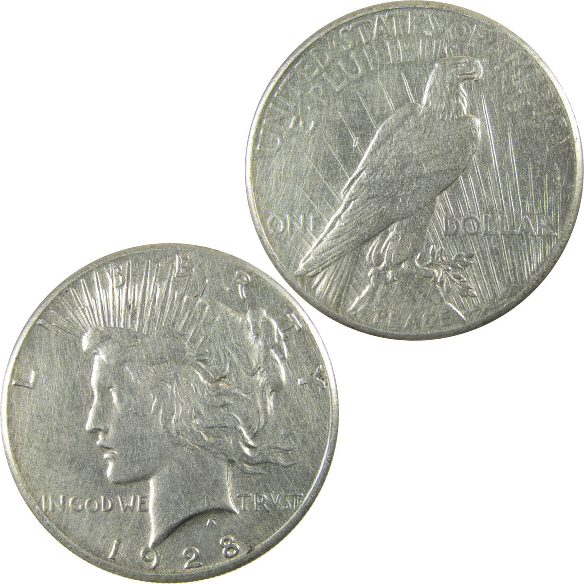 1928 Peace Silver Dollar VF Very Fine Details $1 Coin SKU:CP1748