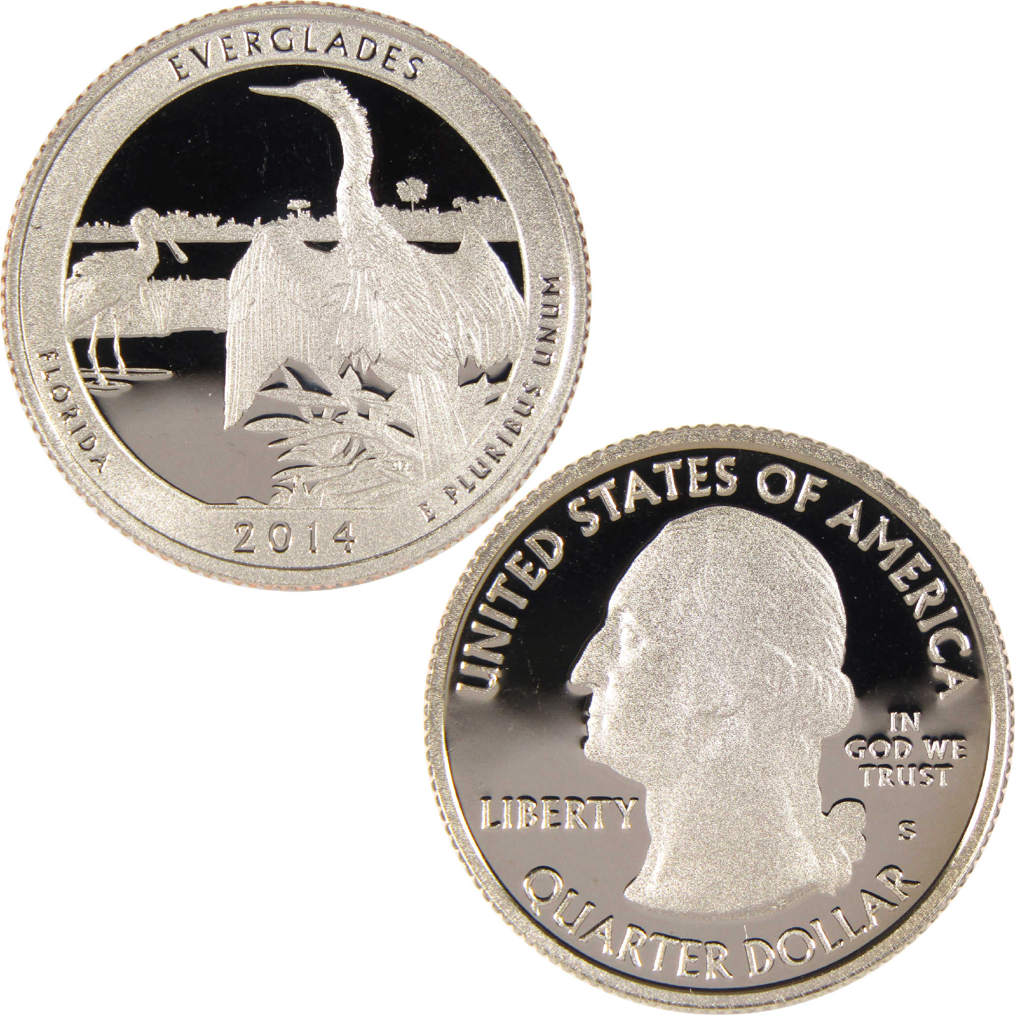 2014 S Everglades National Park Quarter Clad 25c Proof Coin