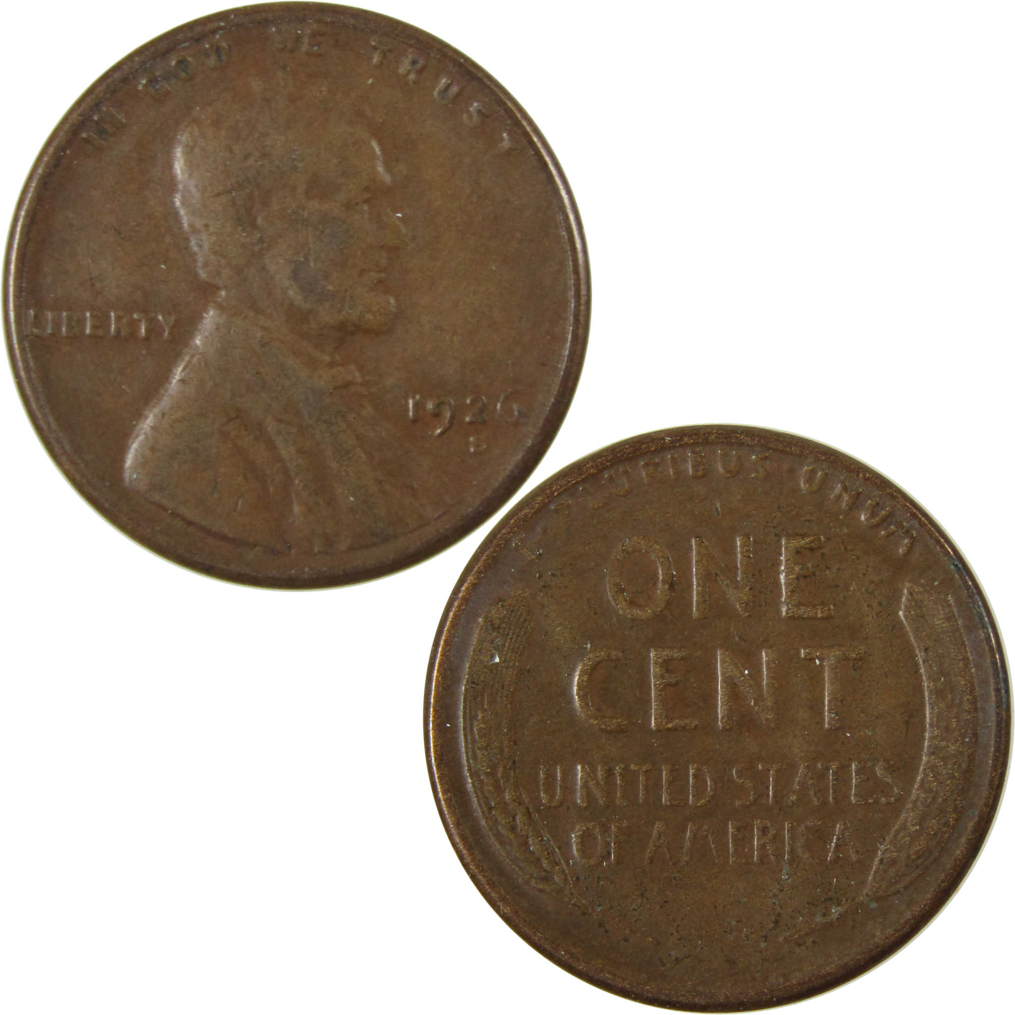 1926 S Lincoln Wheat Cent F Fine Penny 1c Coin SKU:I26476