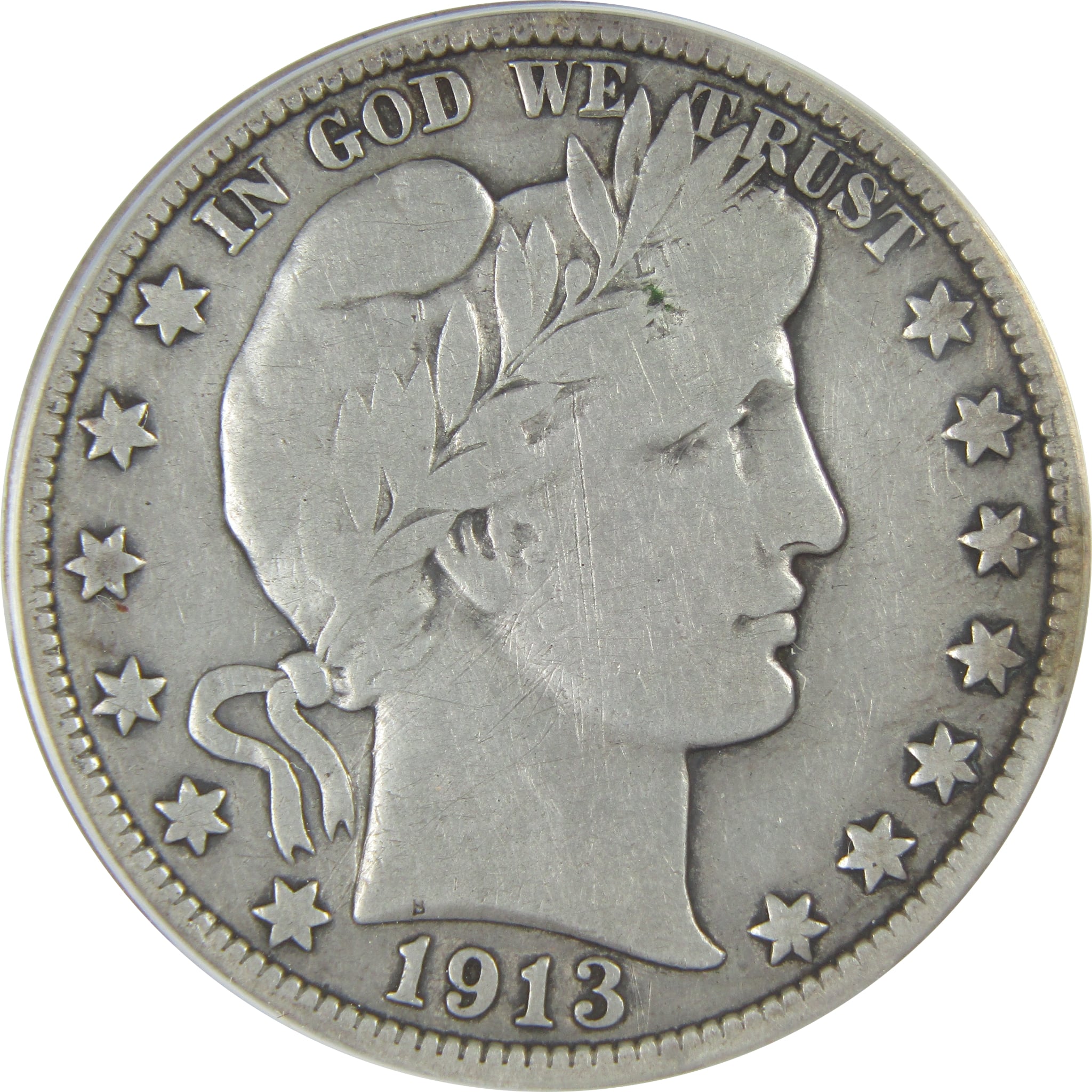 1913 Barber Half Dollar VG 10 Details ANACS Silver 50c Coin SKU:I16175