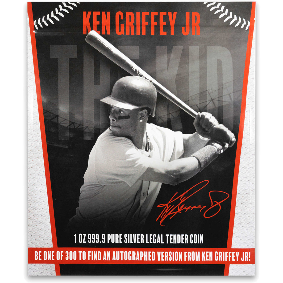 2025 Ken Griffey Jr. 1 oz Silver Coin Autographed Blind Bag SKU:OPC278