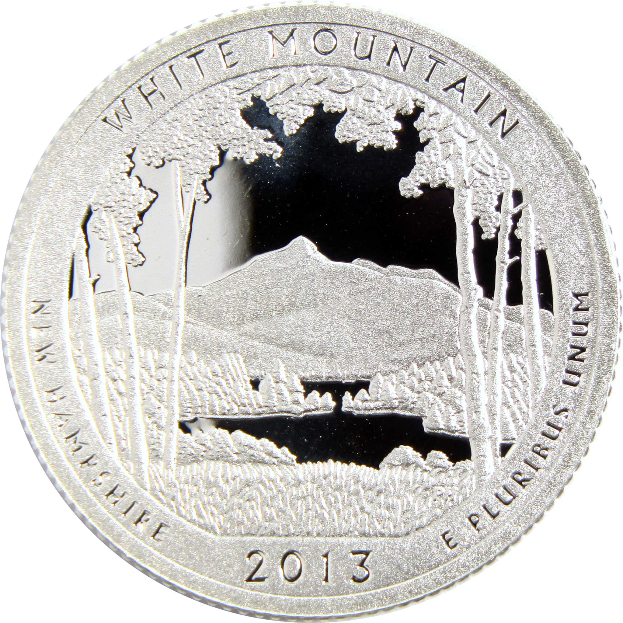 2013 S White Mountain National Forest Quarter Silver 25c Proof Coin