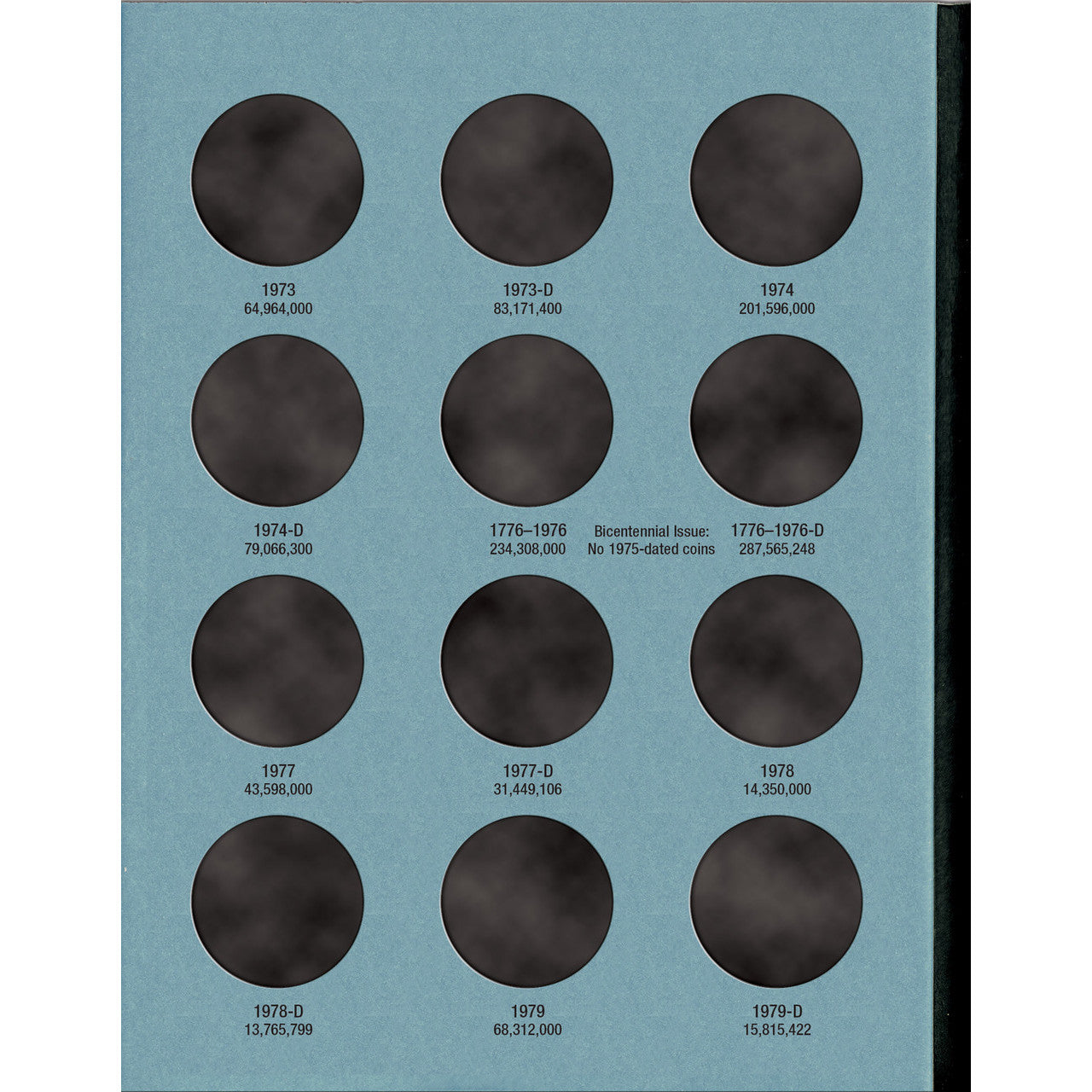 Whitman Kennedy Half Dollar Coin Folder Collection #1 1964-1985