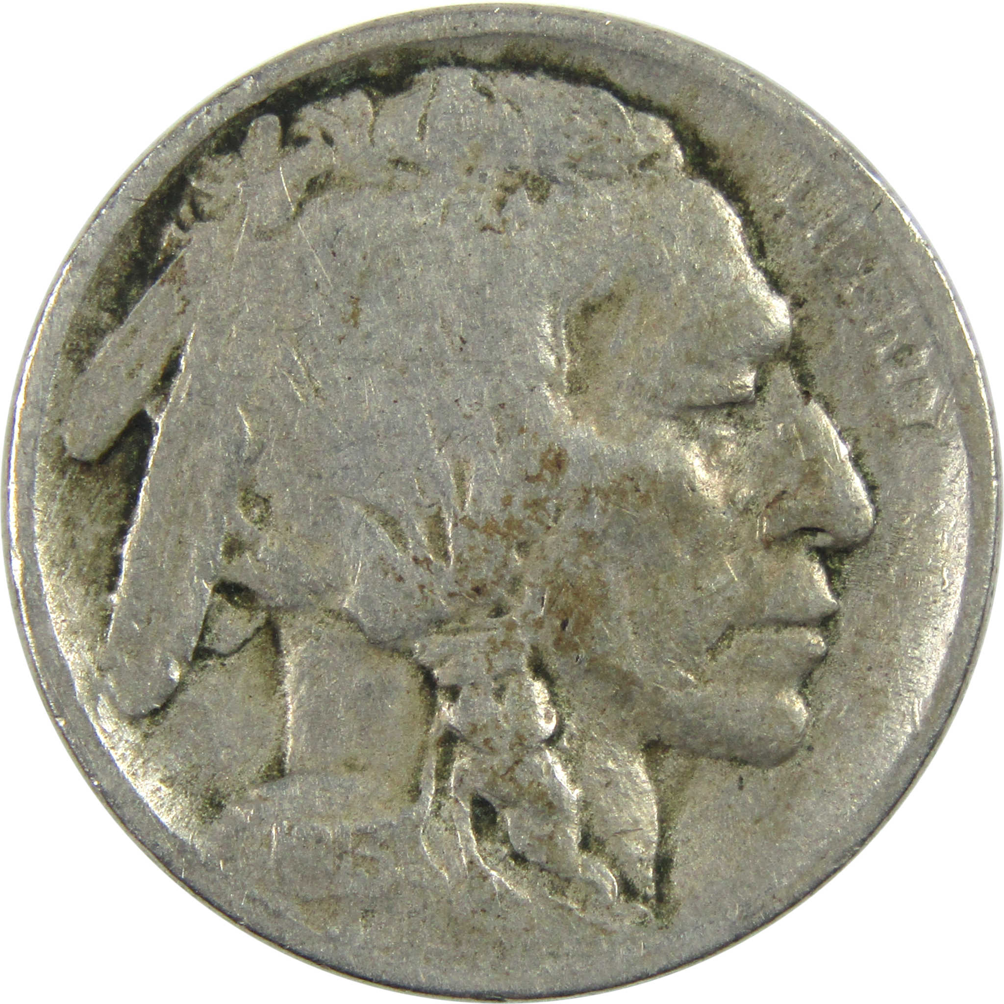 1913 Type 1 Indian Head Buffalo Nickel VG Very Good 5c Coin SKU:I12992