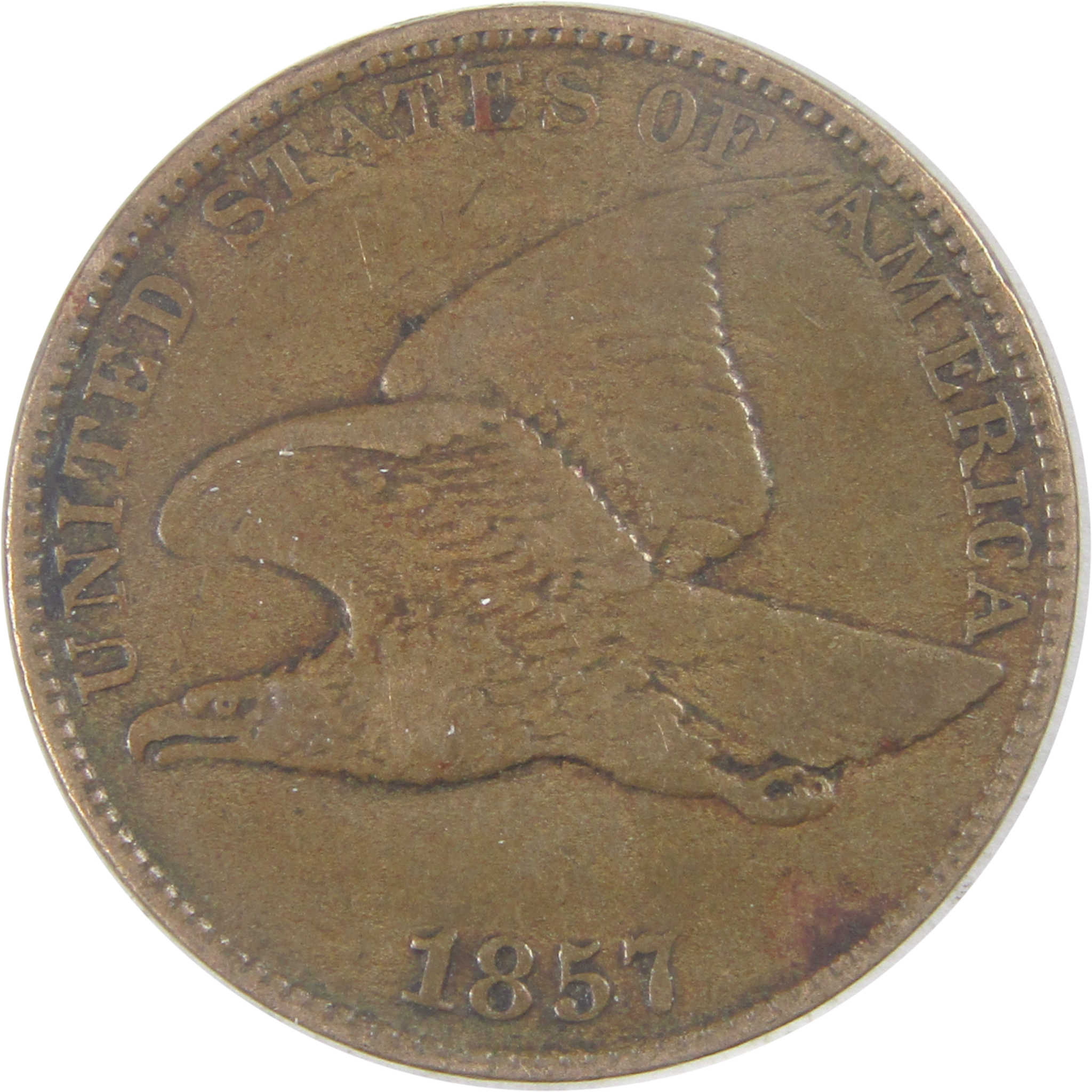 1857 Flying Eagle Cent VF Very Fine Penny 1c Coin SKU:I17290