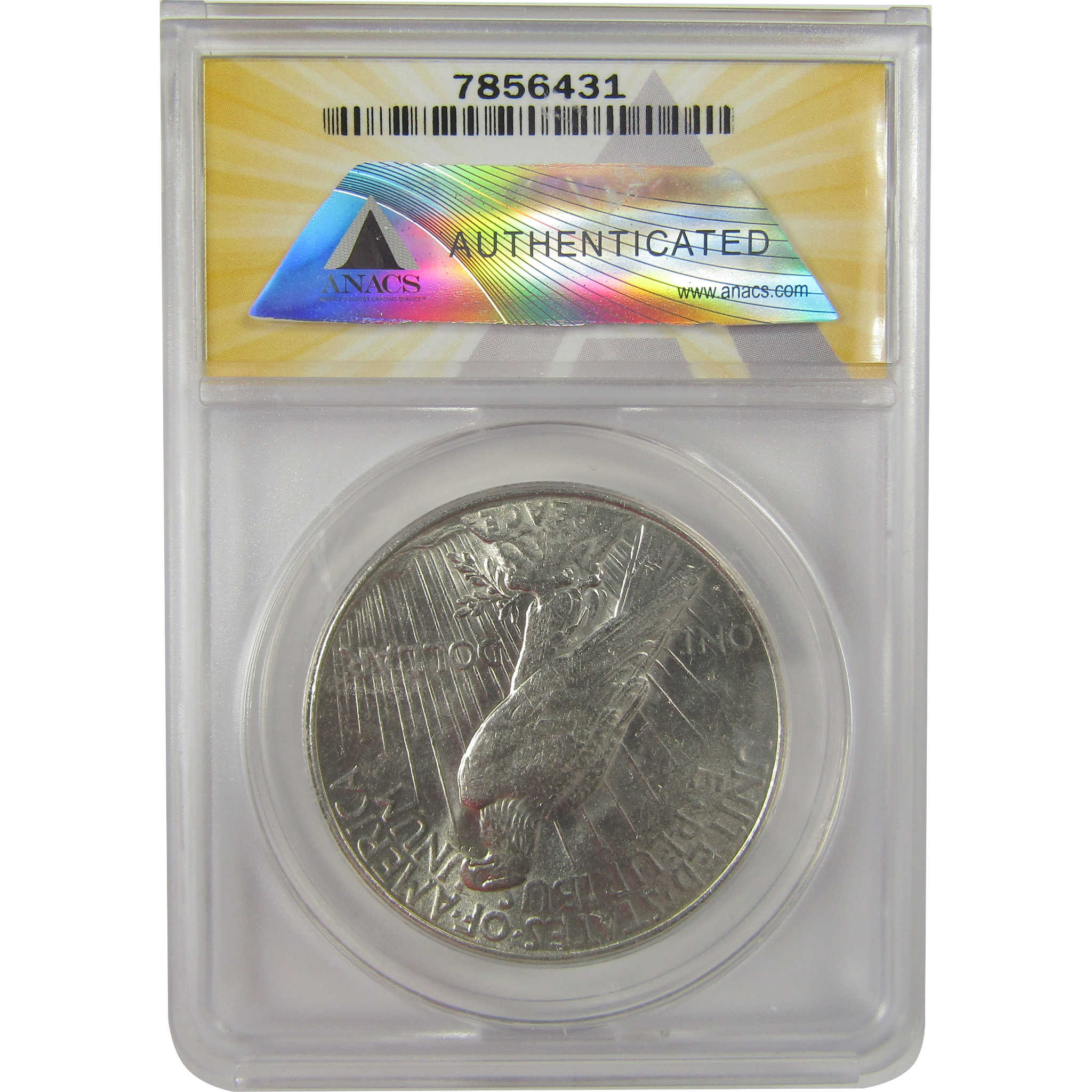 1934 D Peace Dollar AU 58 ANACS Silver $1 Coin SKU:I20900