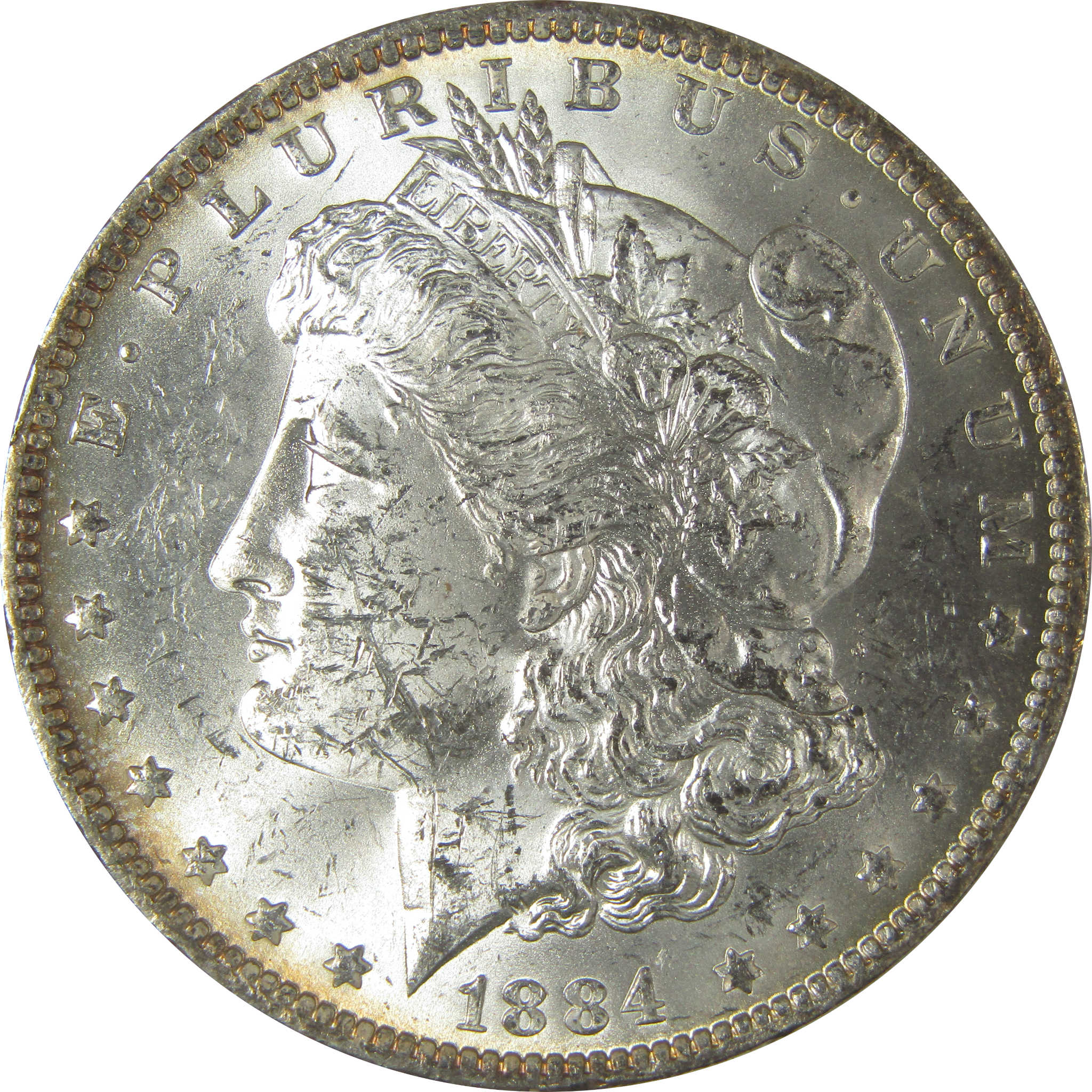 1884 O Morgan Dollar Uncirculated Silver $1 Coin SKU:CPC8946 - Morgan coin - Morgan silver dollar - Morgan silver dollar for sale - Profile Coins &amp; Collectibles