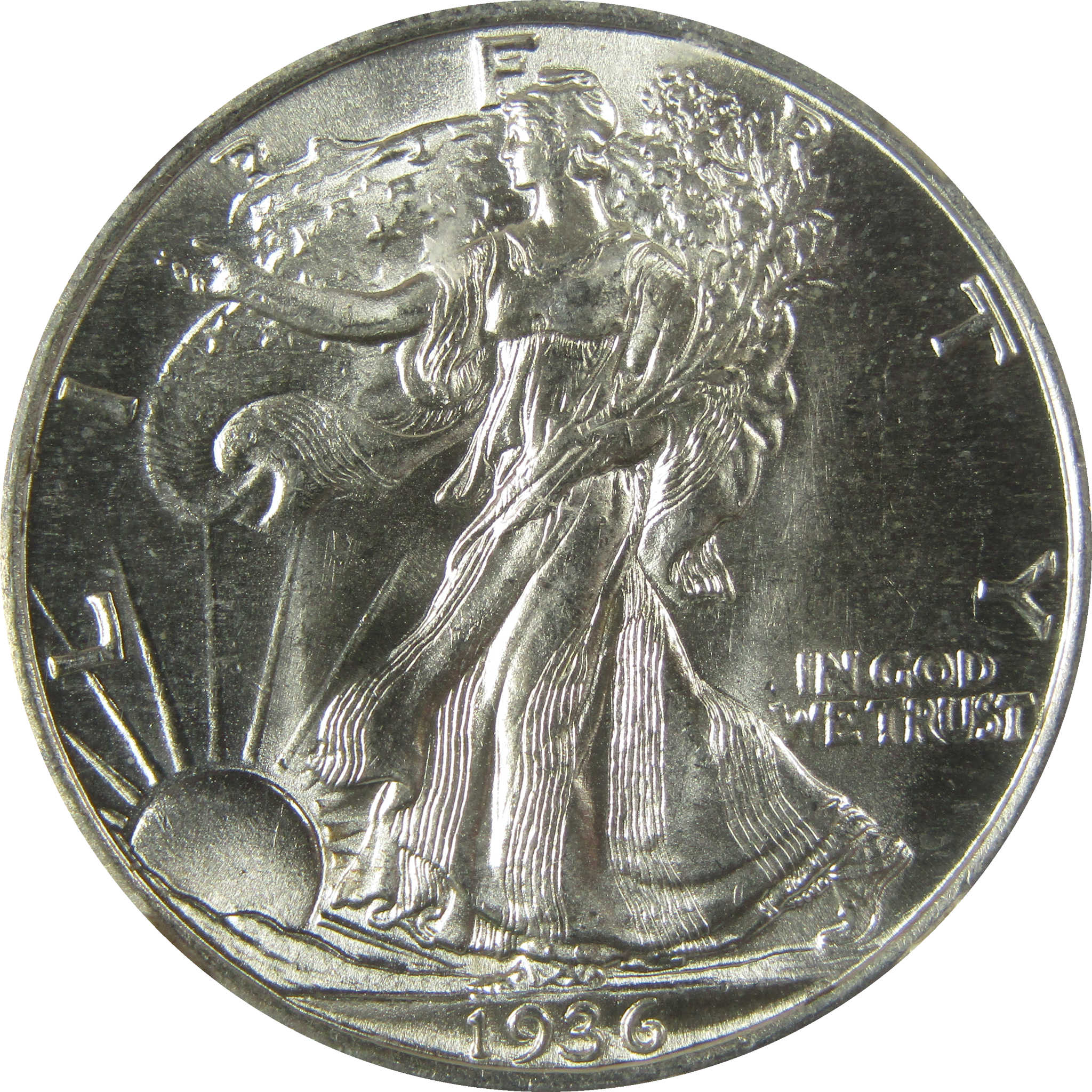 1936 Liberty Walking Silver Half Dollar MS 64 NGC SKU:CP1543
