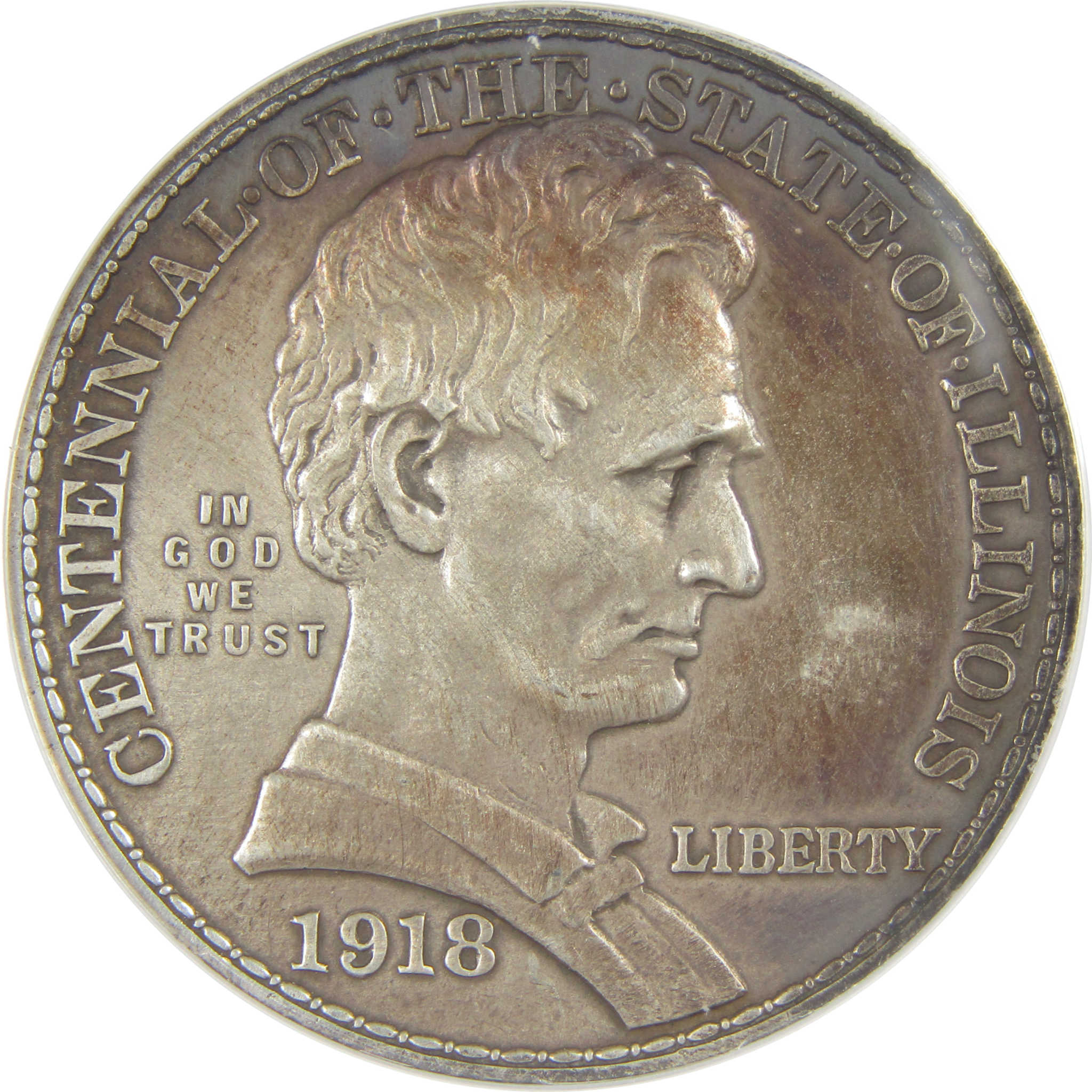 Illinois Commemorative Half Dollar 1918 AU 55 Details ANACS SKU:I20130