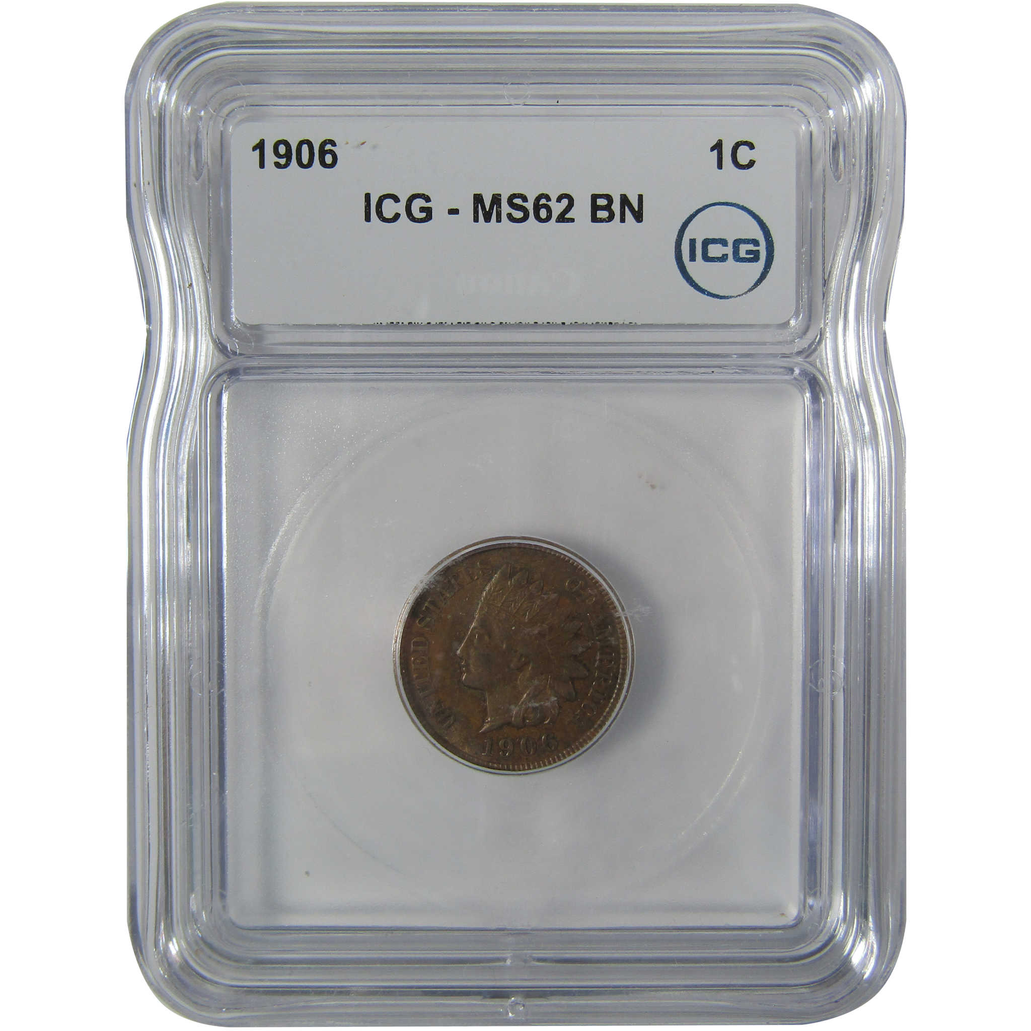 1906 Indian Head Cent MS 62 BN ICG Penny Uncirculated SKU:I22941