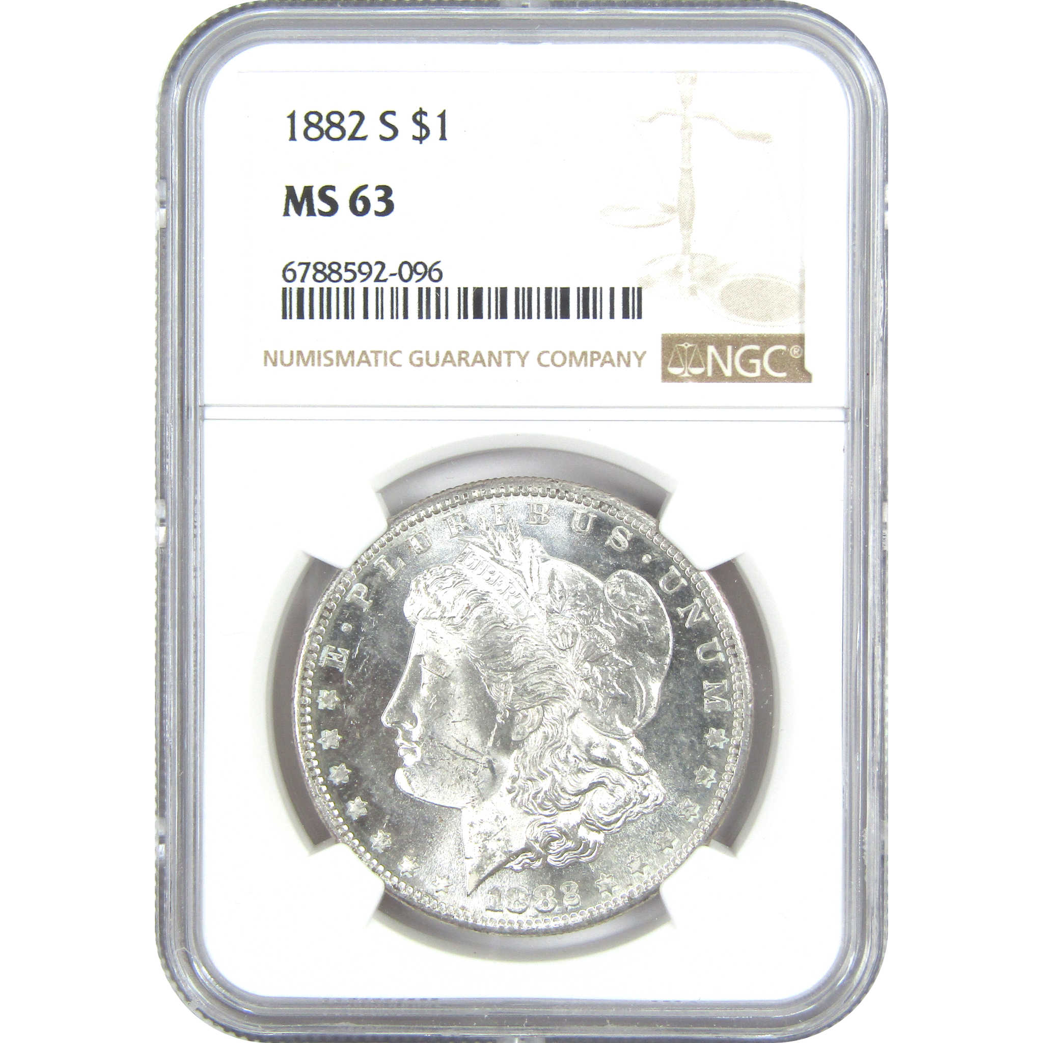 1882 S Morgan Dollar MS 63 NGC Silver $1 Uncirculated Coin SKU:I15722 - Morgan coin - Morgan silver dollar - Morgan silver dollar for sale - Profile Coins &amp; Collectibles