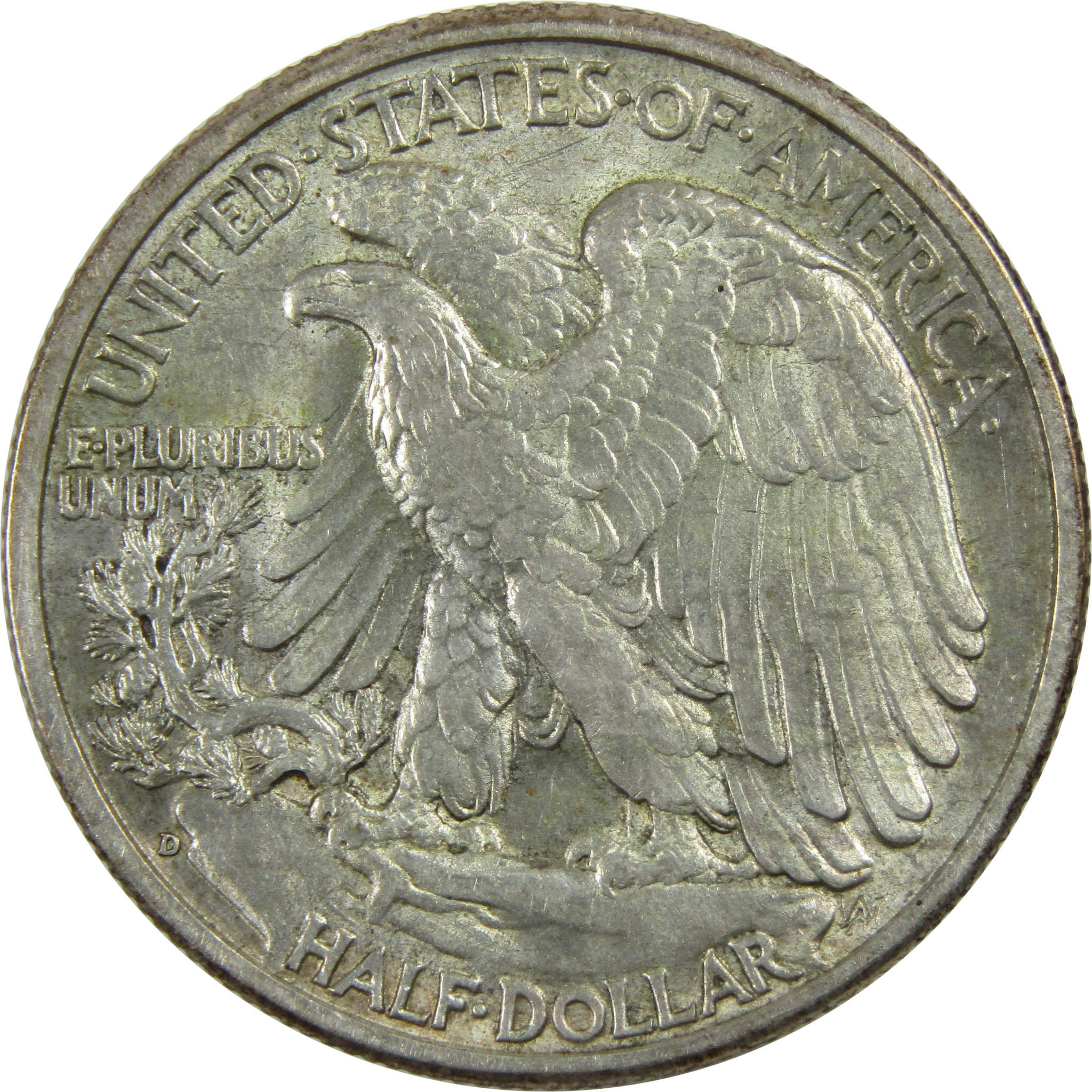 1938 D Liberty Walking Half Dollar AU About Uncirculated SKU:I13419