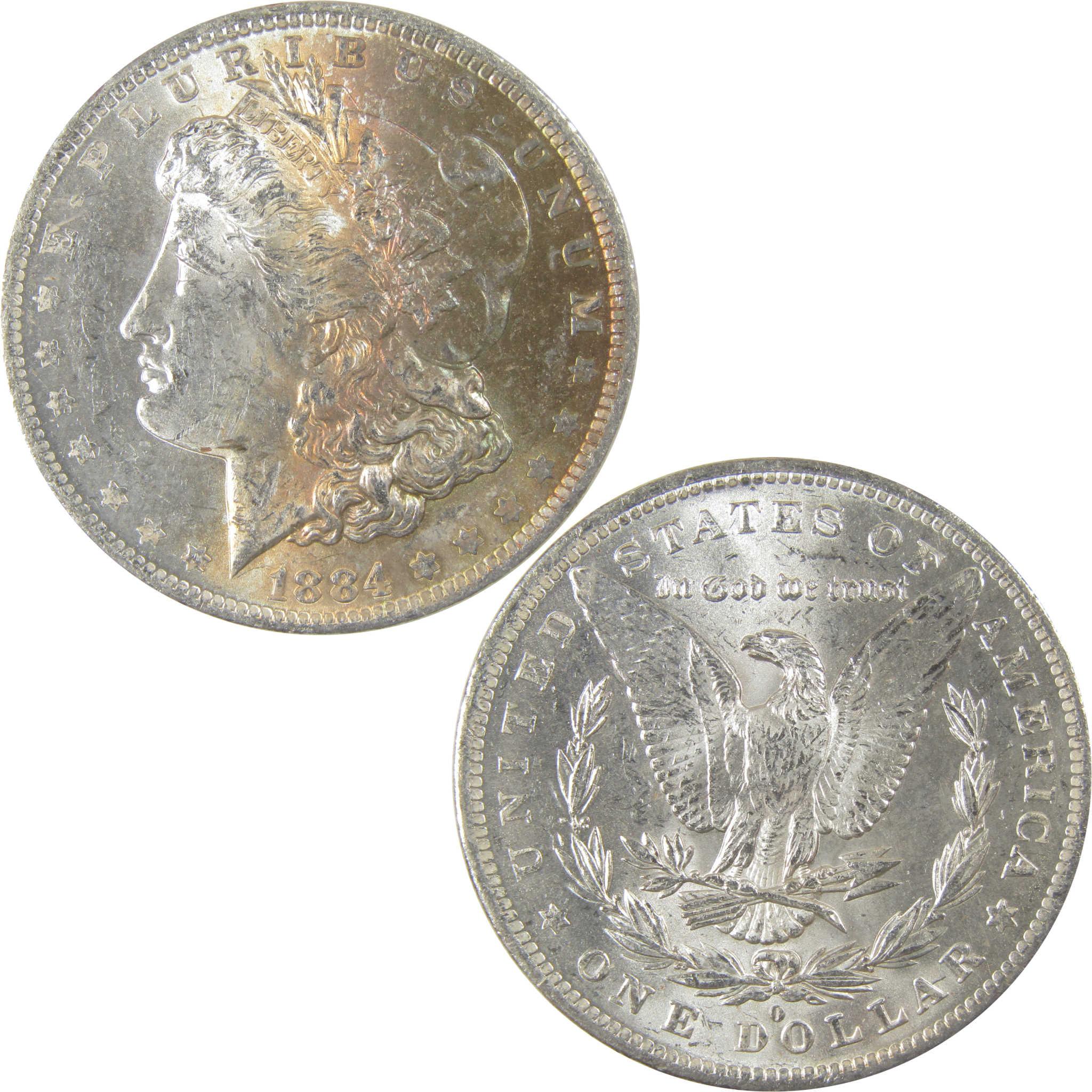 1884 O Morgan Silver Dollar BU Choice Uncirculated Toned SKU:I24183